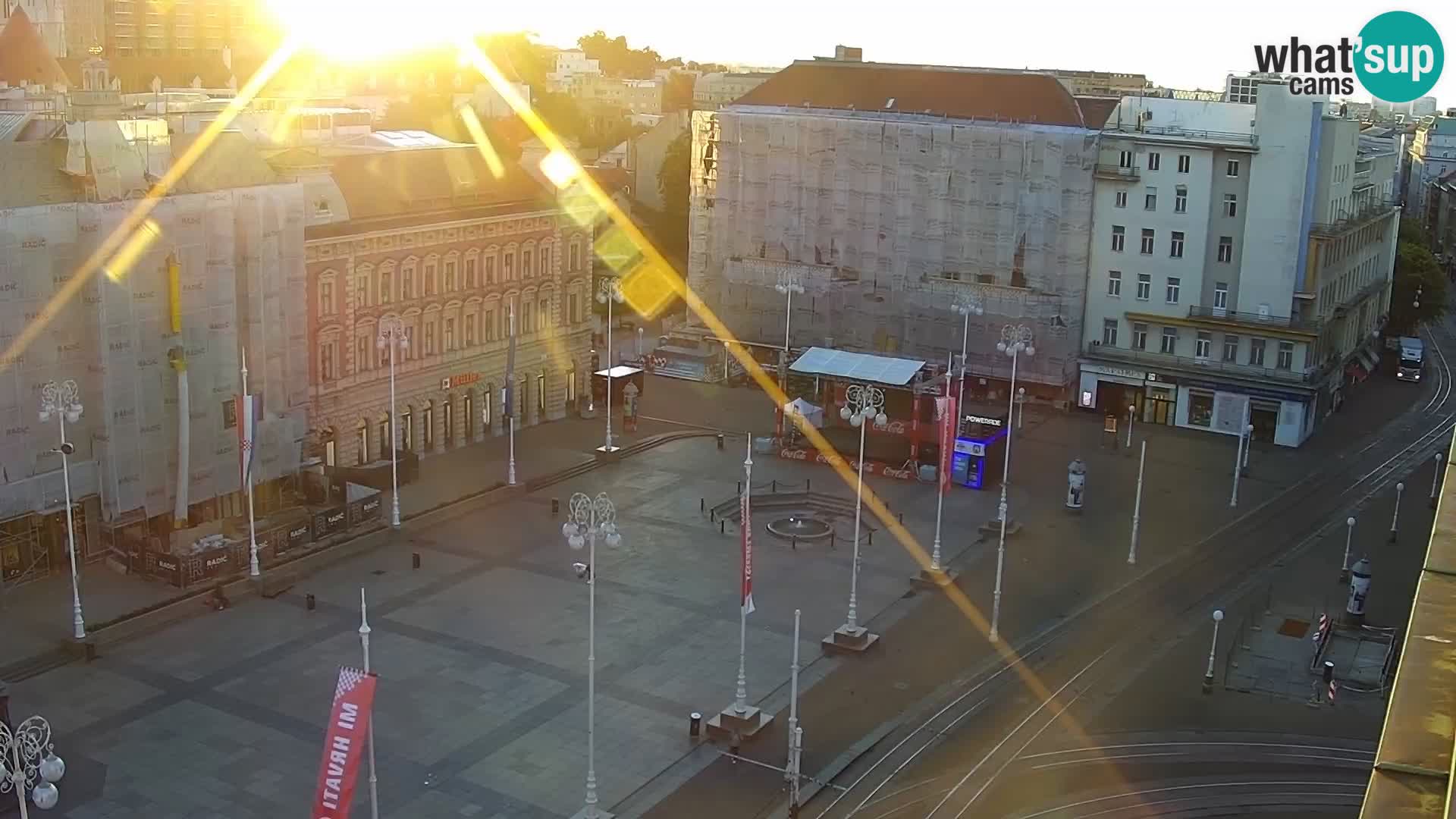 LIVE Webcam Zagreb Hotel Dubrovnik | Ban Jelačić square