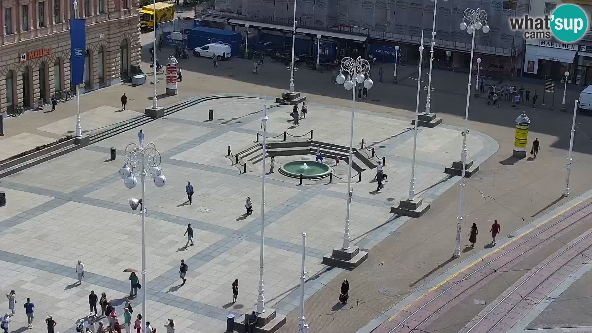 Plaza Ban Jelačić camera en vivo Zagreb – Hotel Dubrovnik