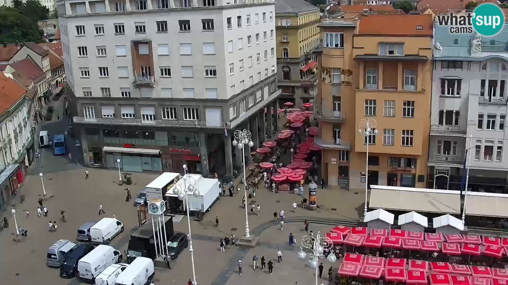 Plaza Ban Jelačić camera en vivo Zagreb – Hotel Dubrovnik