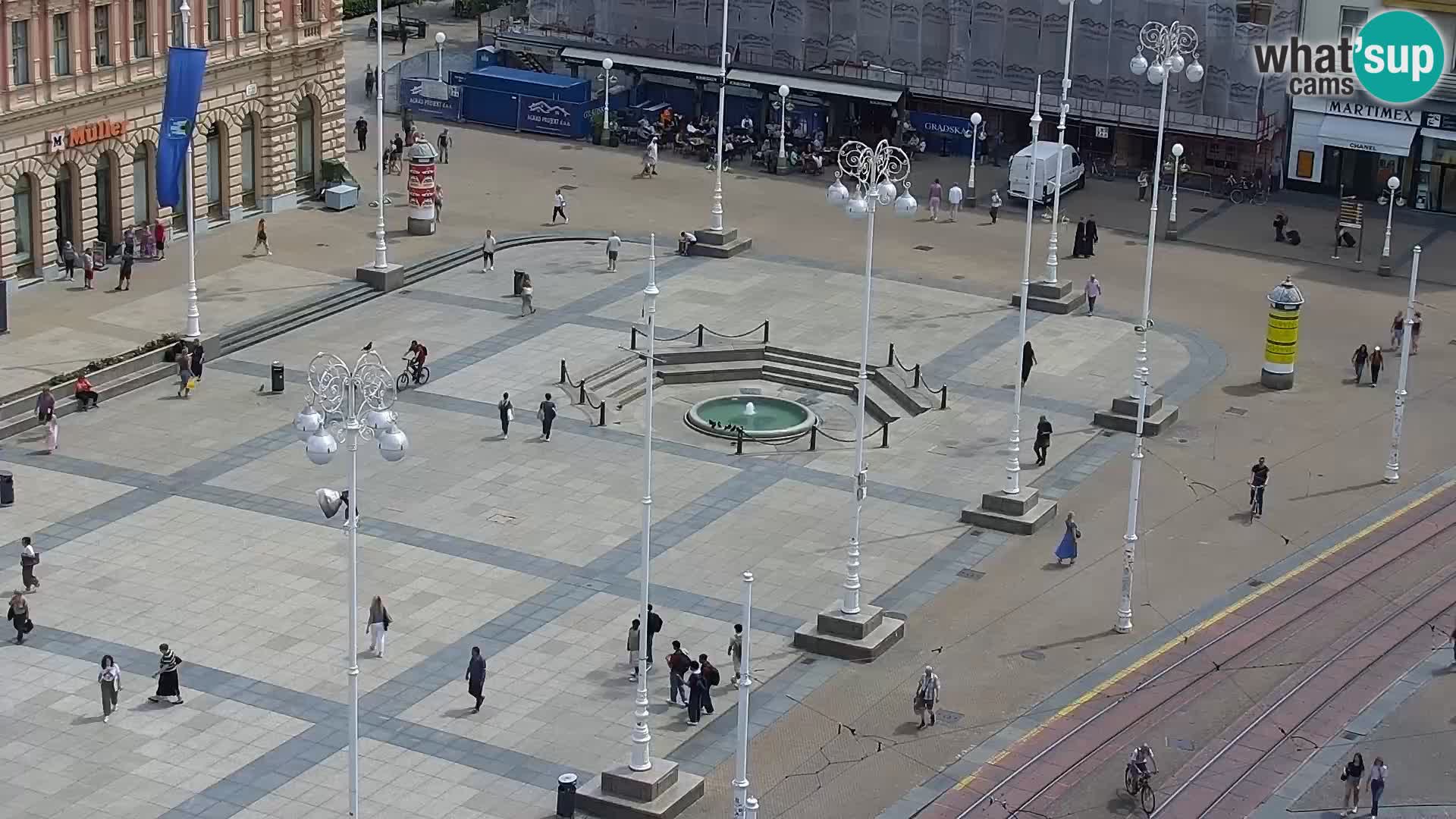 Plaza Ban Jelačić camera en vivo Zagreb – Hotel Dubrovnik