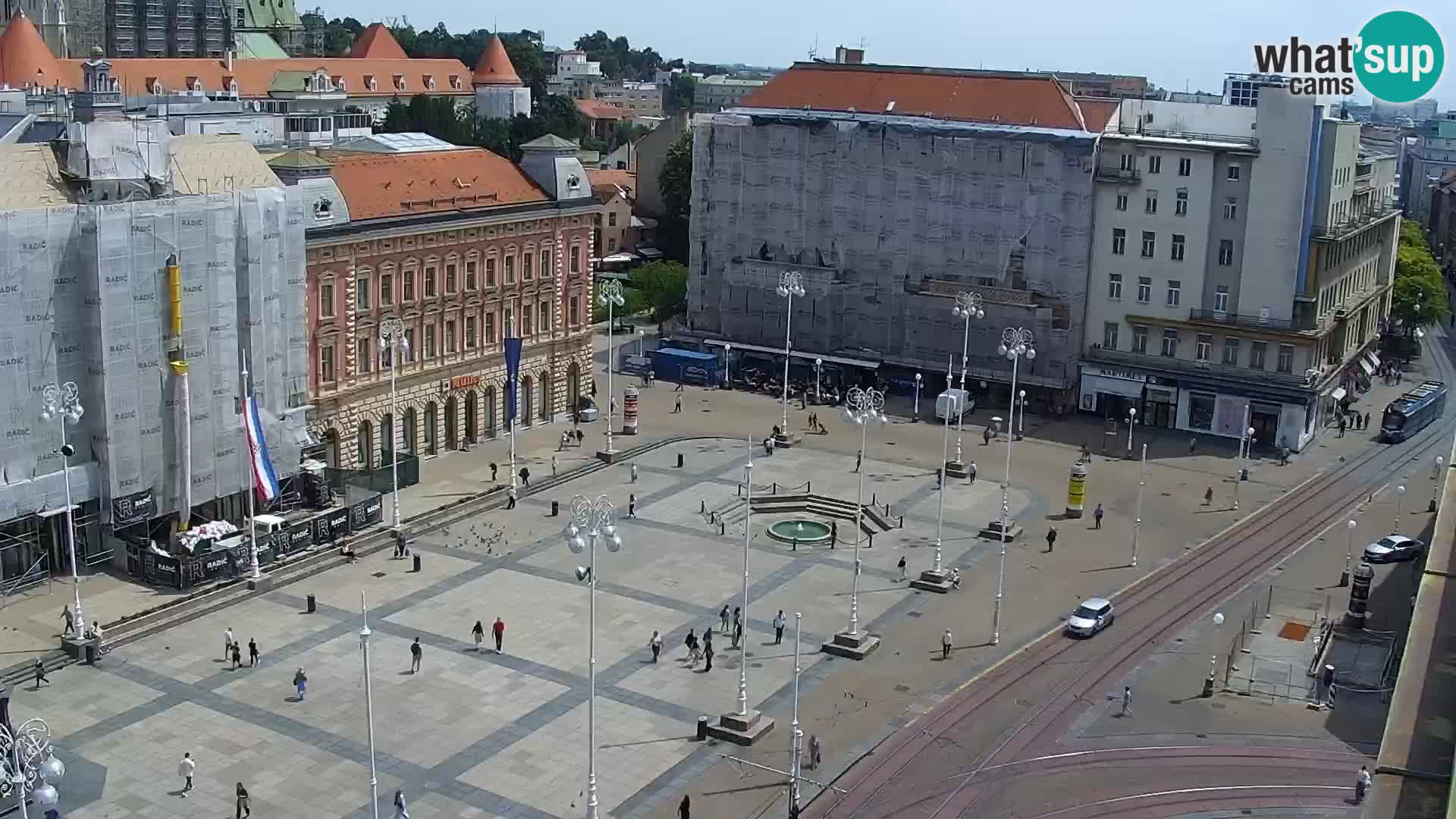 Piazza Ban Jelačić livecam Zagreb – Hotel Dubrovnik