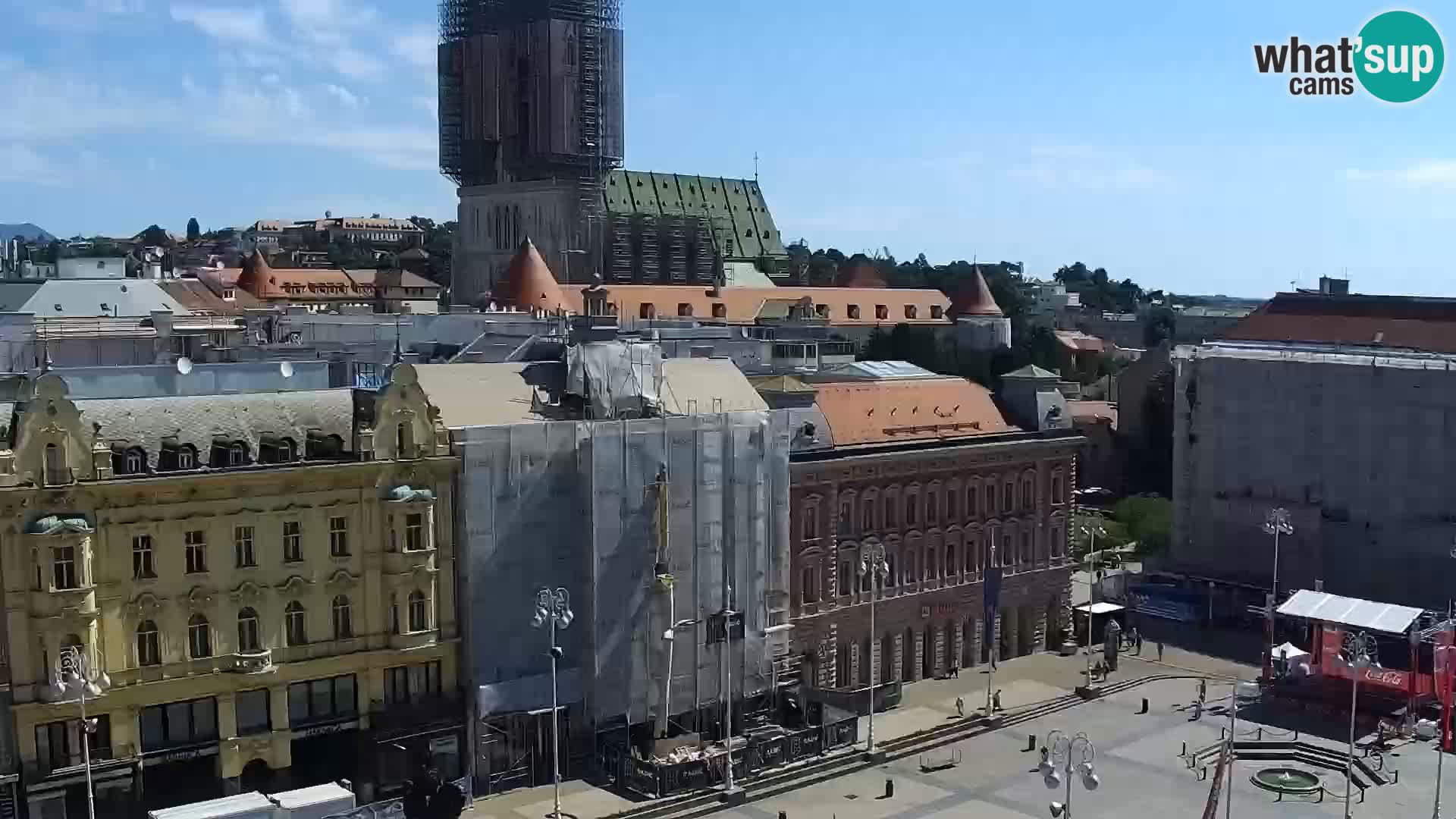 LIVE Webcam Zagreb Hotel Dubrovnik | Ban Jelačić square