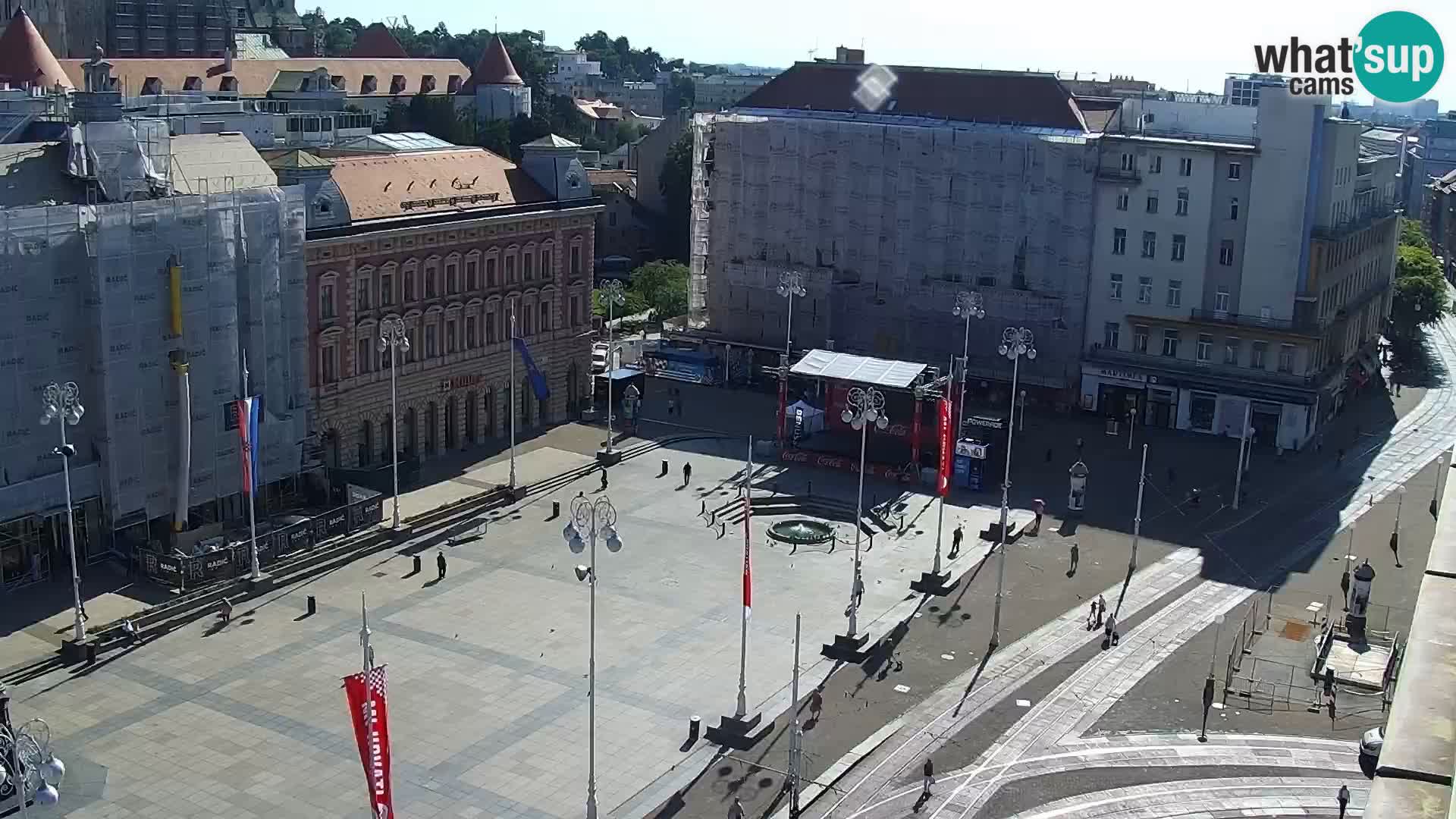 Plaza Ban Jelačić camera en vivo Zagreb – Hotel Dubrovnik