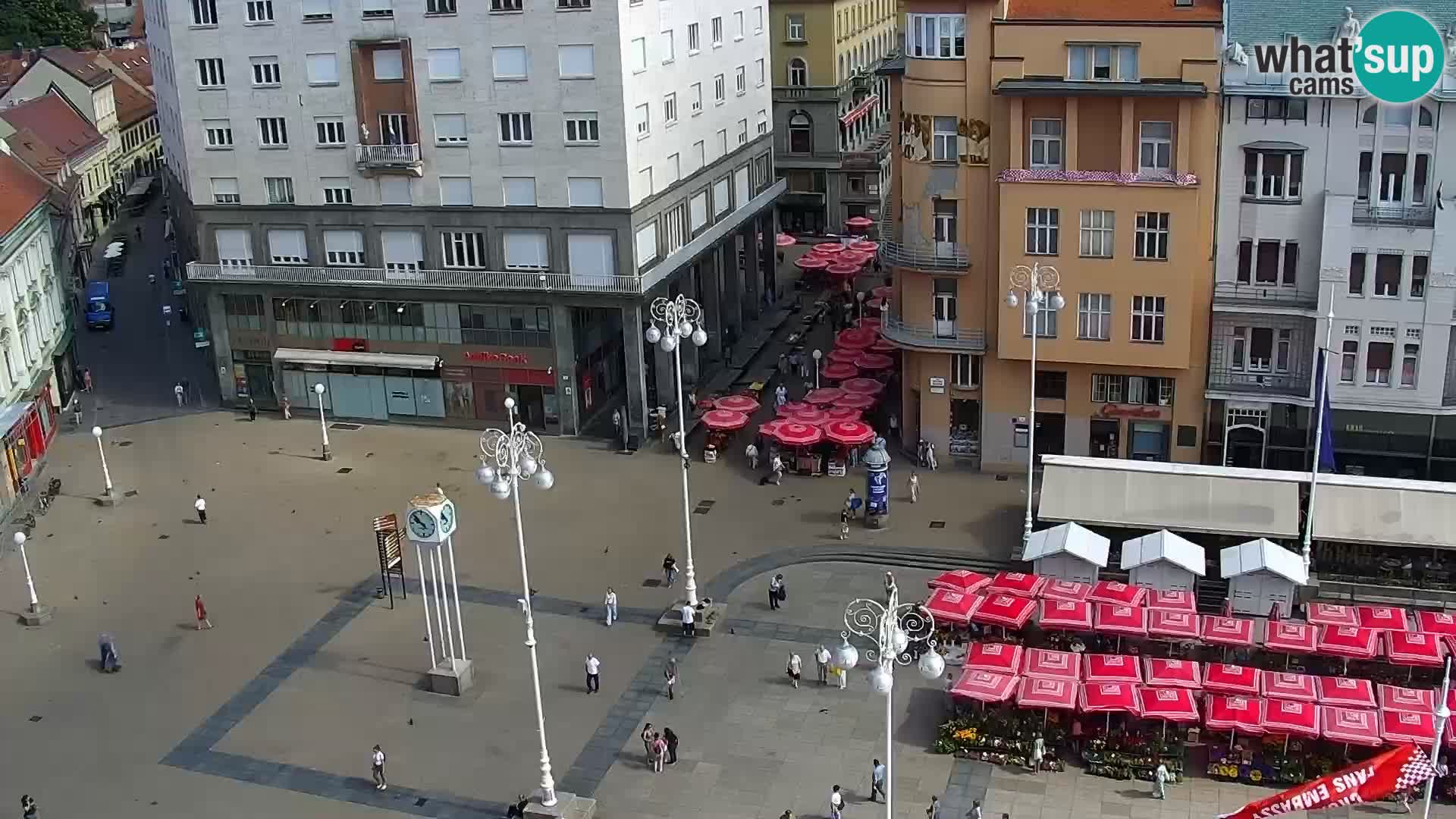 Plaza Ban Jelačić camera en vivo Zagreb – Hotel Dubrovnik