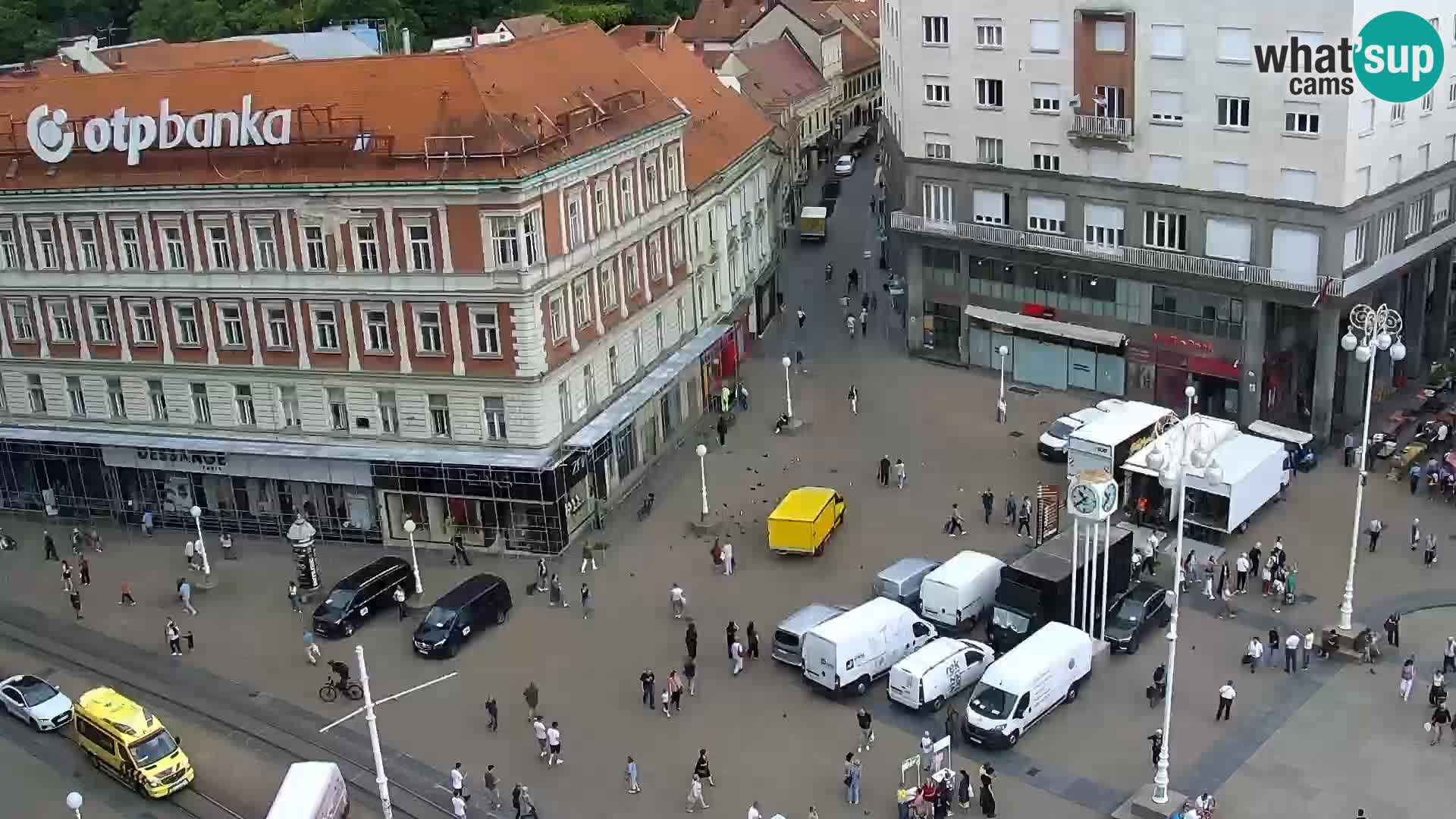 Trg Bana Jelačića v živo Zagreb – Hotel Dubrovnik