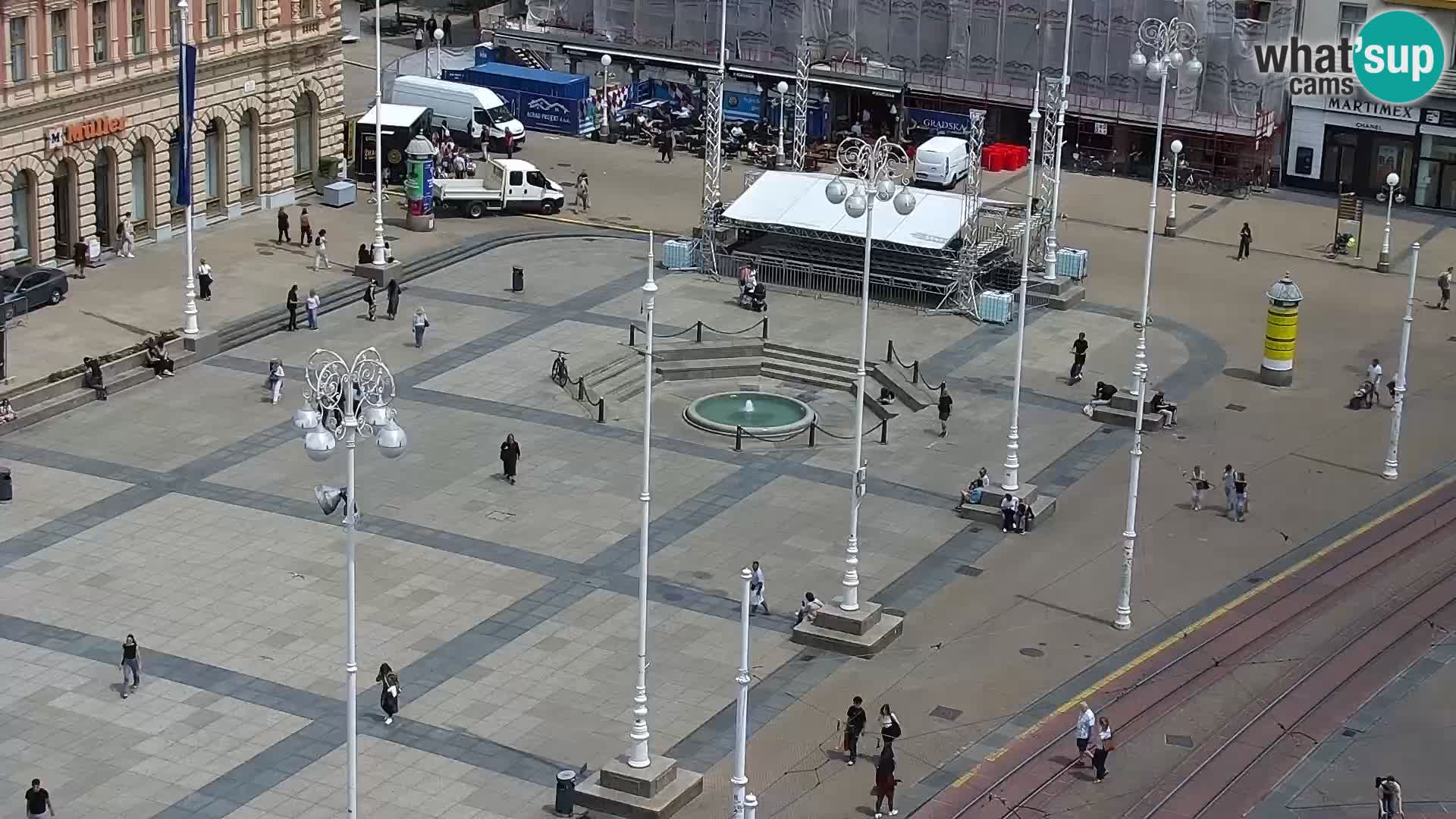 Plaza Ban Jelačić camera en vivo Zagreb – Hotel Dubrovnik