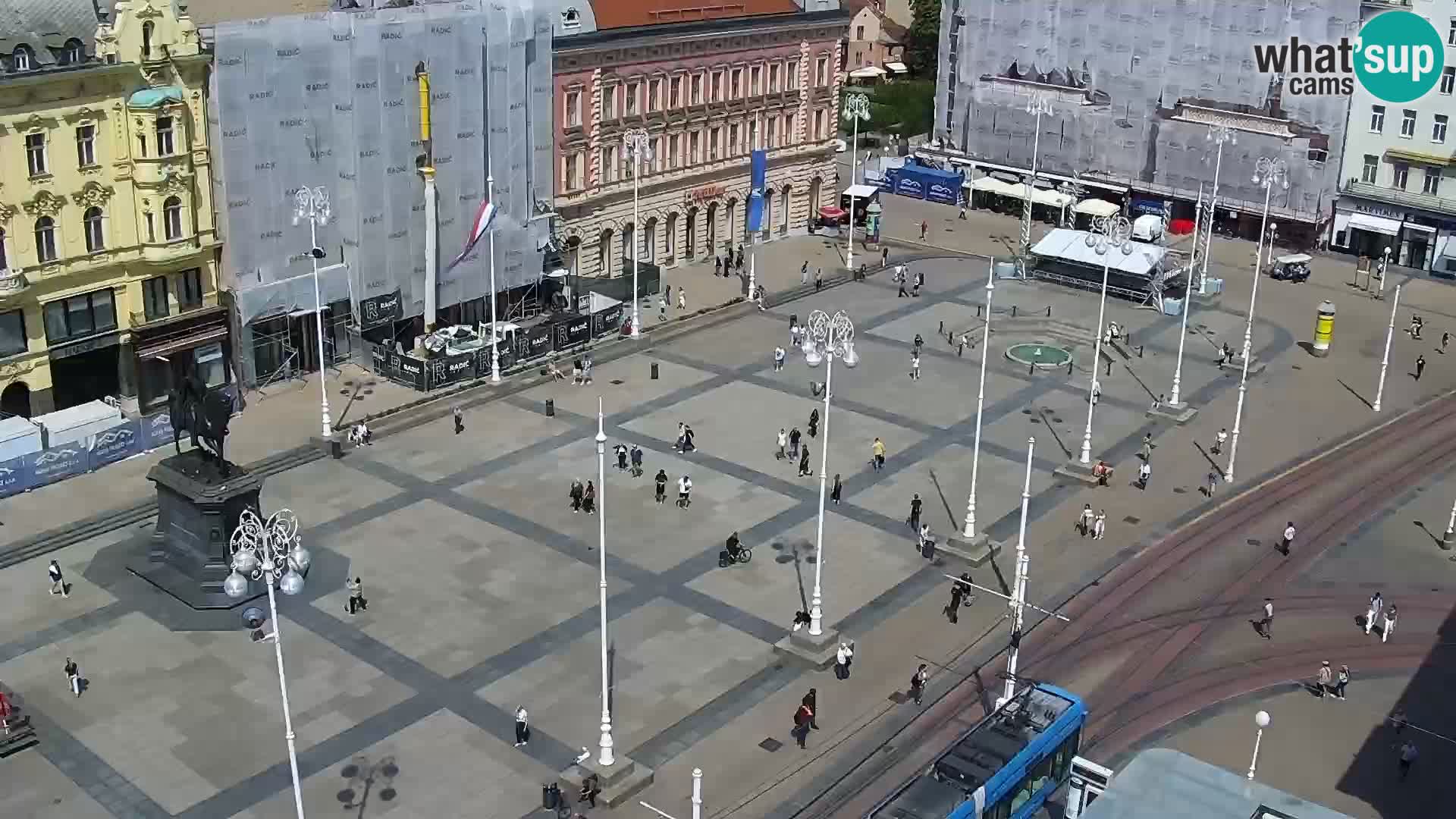 Plaza Ban Jelačić camera en vivo Zagreb – Hotel Dubrovnik