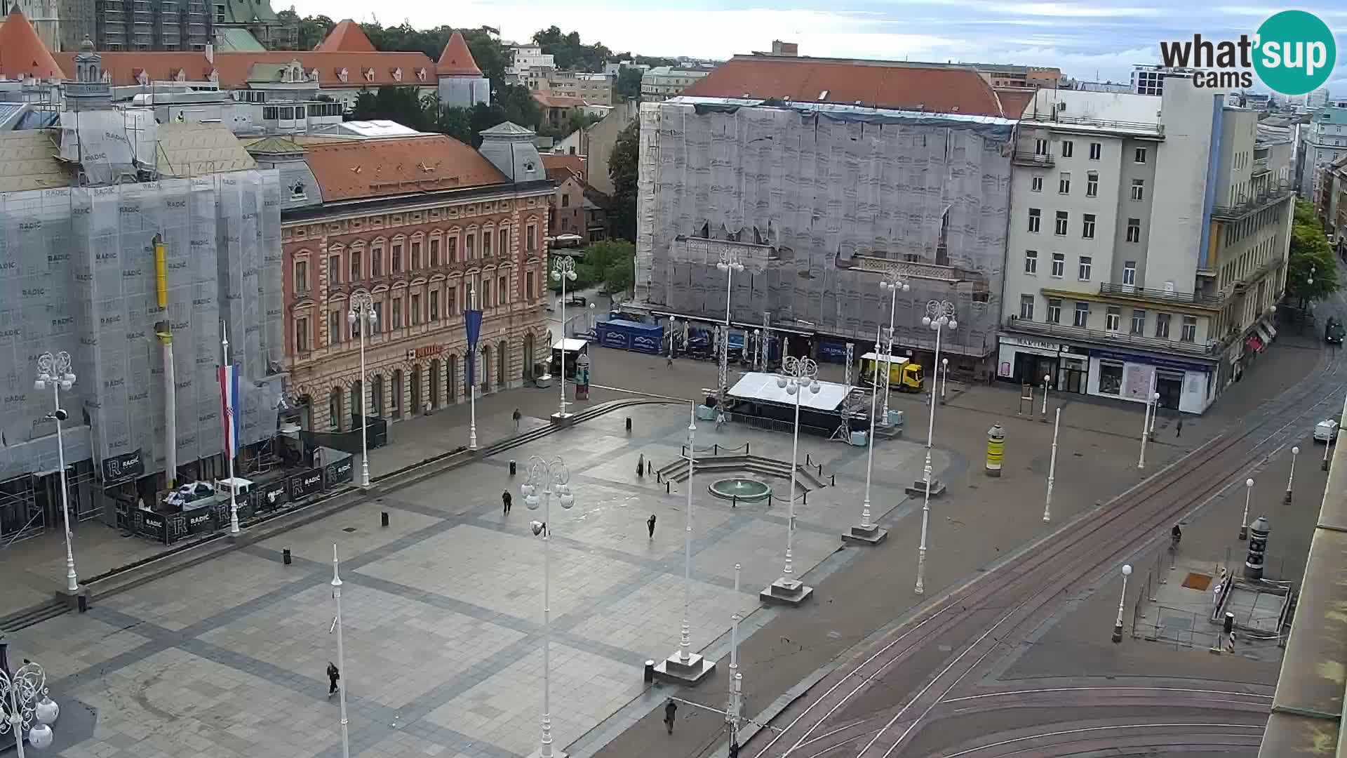 Ban Jelačić Platz  Live webcam Zagreb – Hotel Dubrovnik