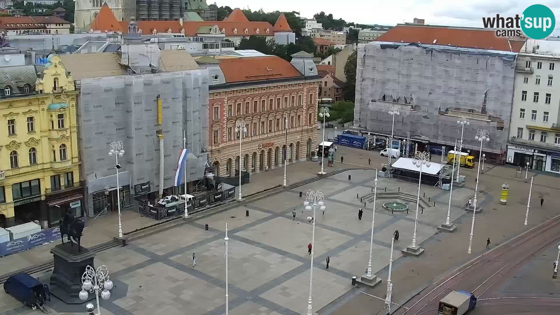 Trg Bana Jelačića web kamera Zagreb – Hotel Dubrovnik
