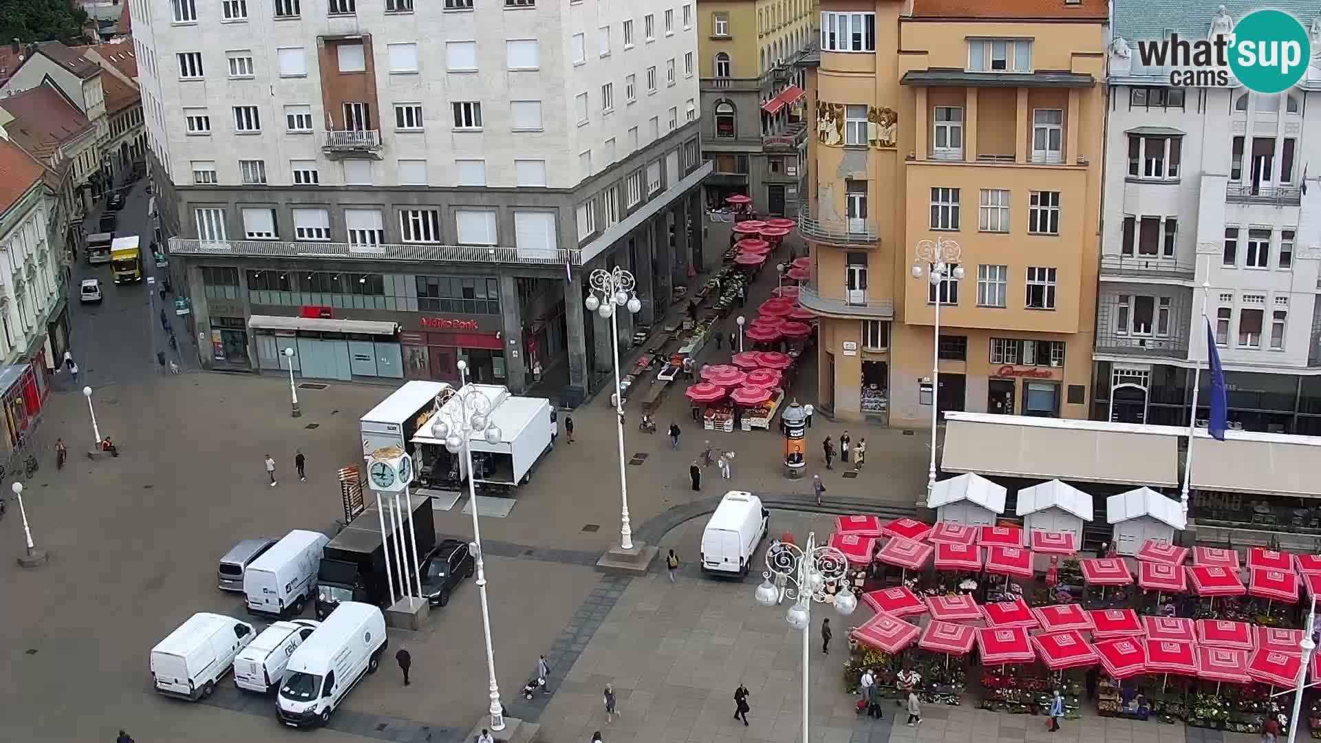 Trg Bana Jelačića web kamera Zagreb – Hotel Dubrovnik