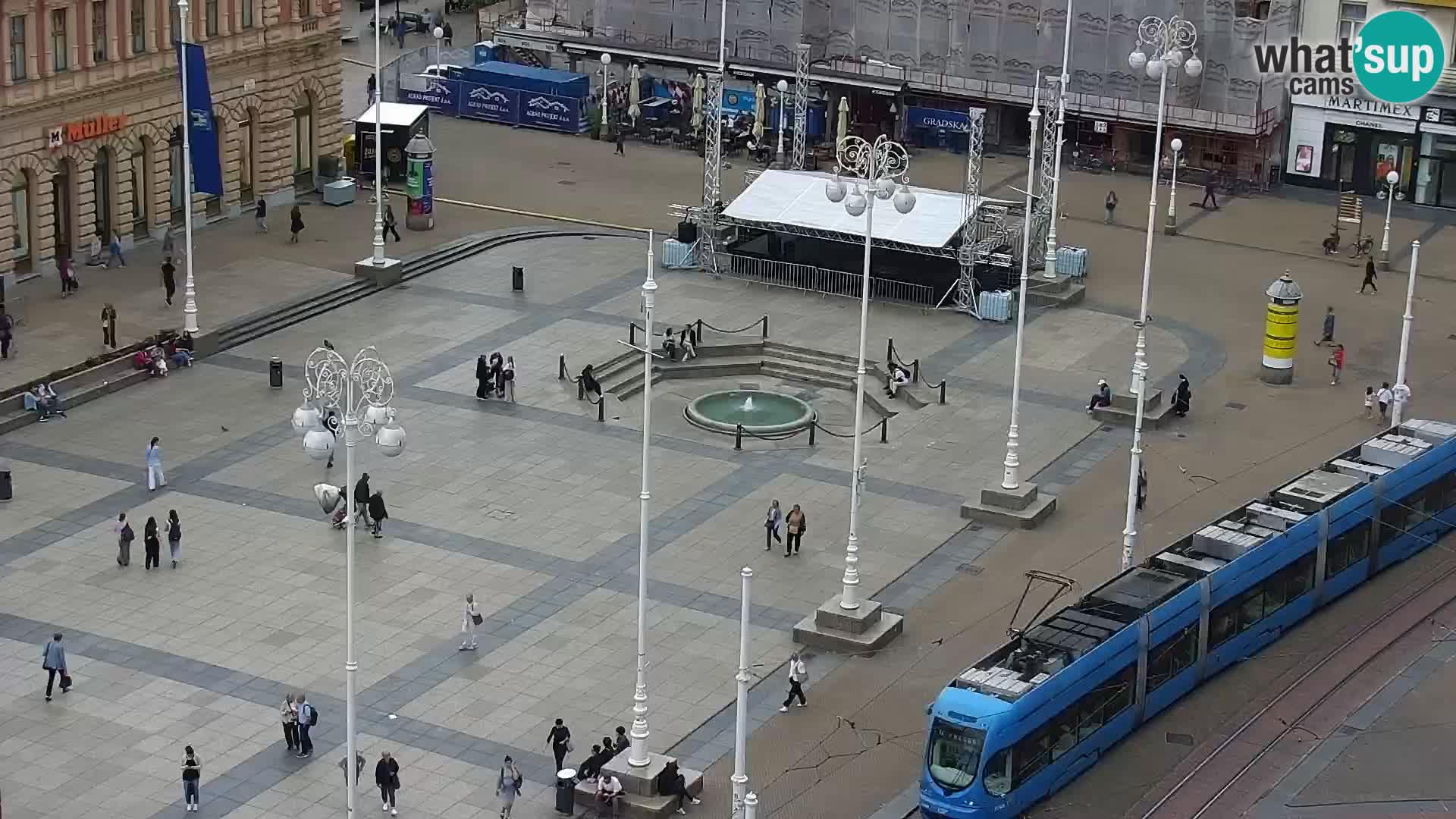 Ban Jelačić Platz Live webcam Zagreb – Hotel Dubrovnik
