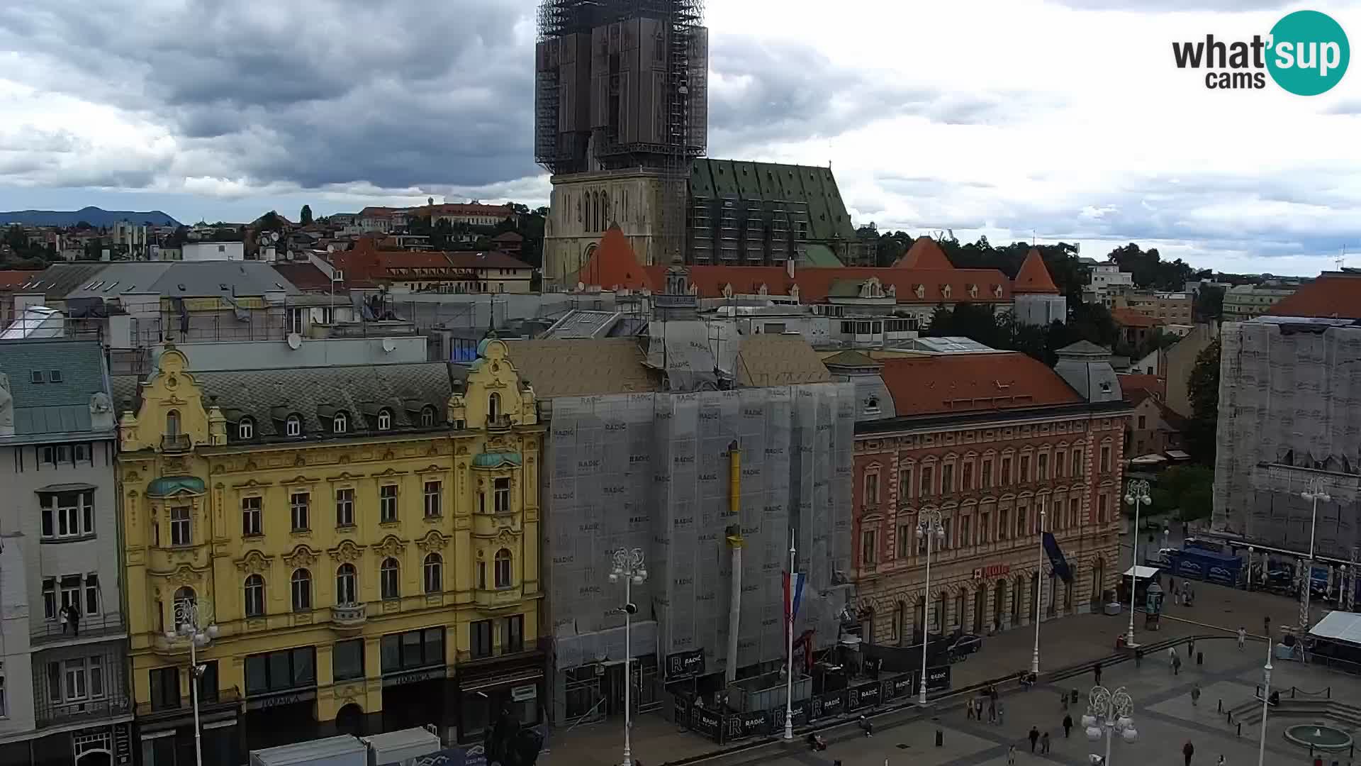 Ban Jelačić Platz  Live webcam Zagreb – Hotel Dubrovnik