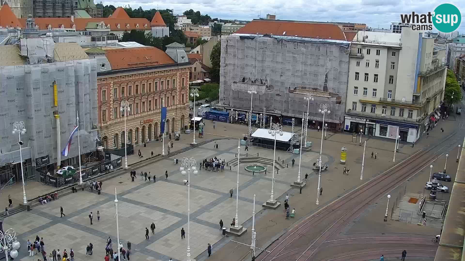 Ban Jelačić Platz  Live webcam Zagreb – Hotel Dubrovnik