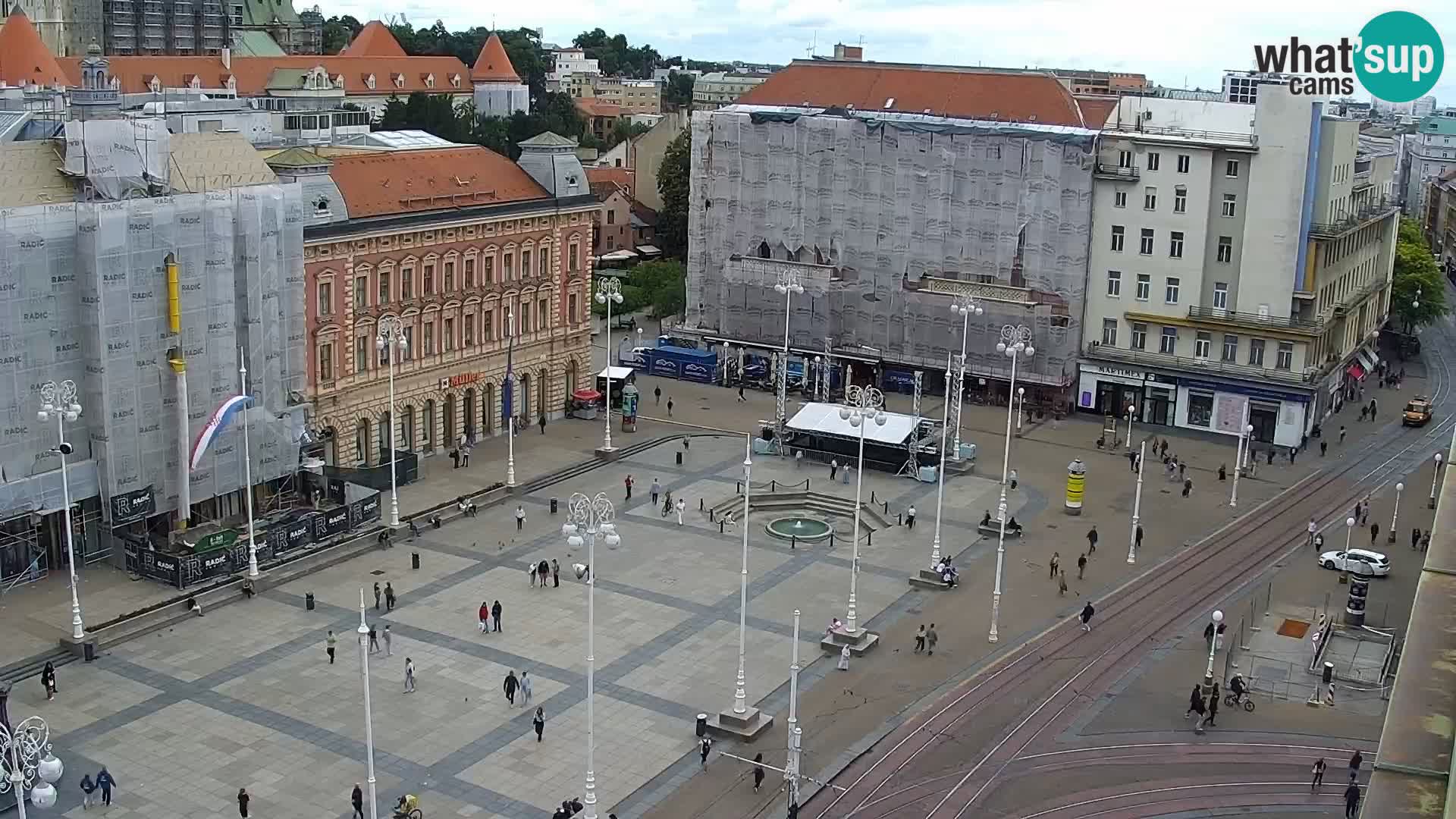 Trg Bana Jelačića web kamera Zagreb – Hotel Dubrovnik