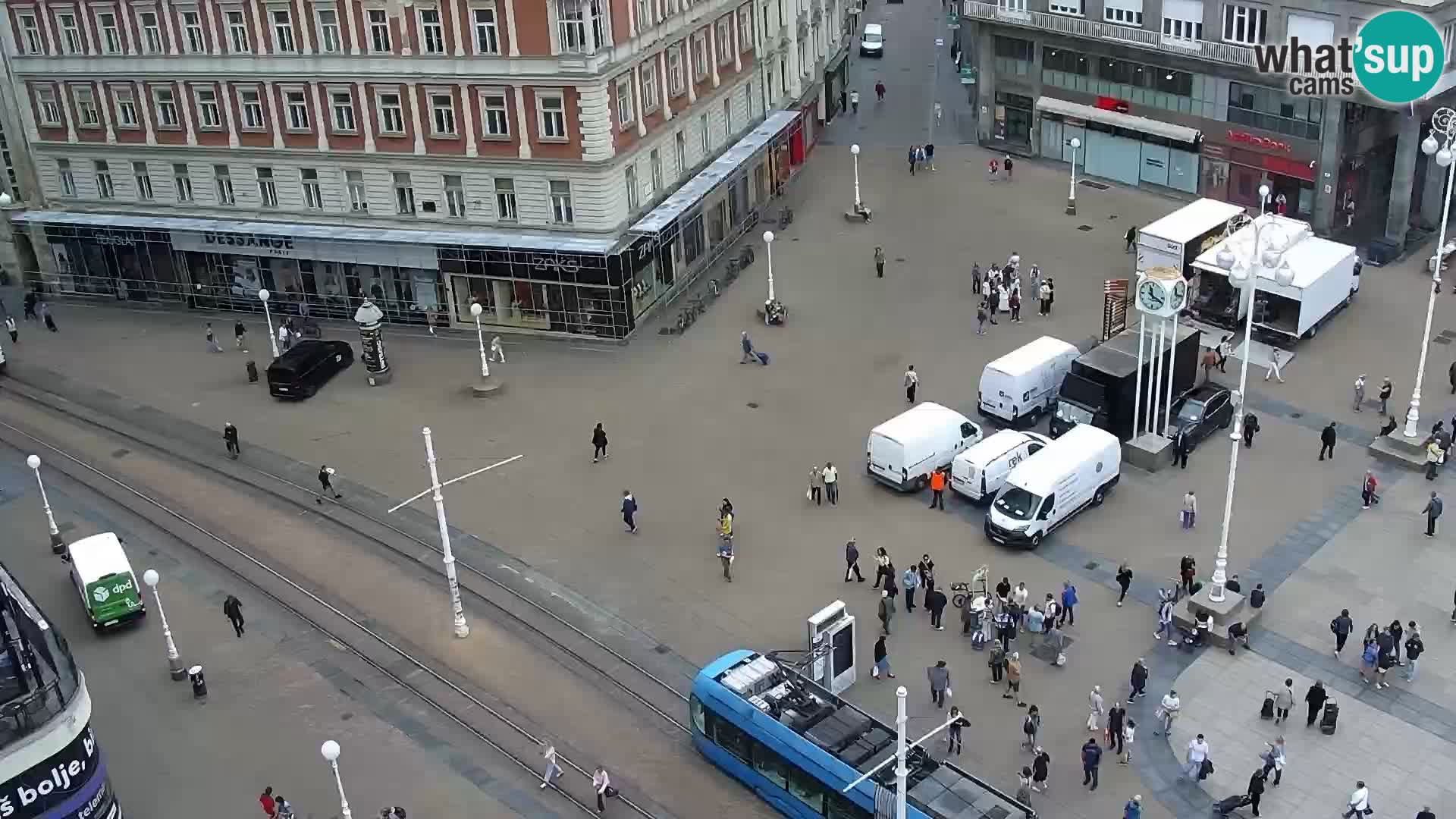 Trg Bana Jelačića web kamera Zagreb – Hotel Dubrovnik