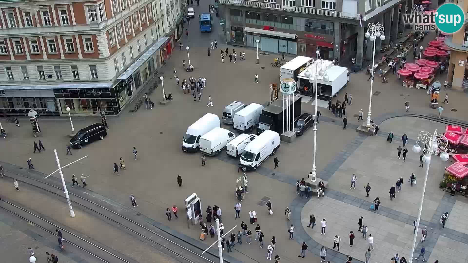 Trg Bana Jelačića web kamera Zagreb – Hotel Dubrovnik
