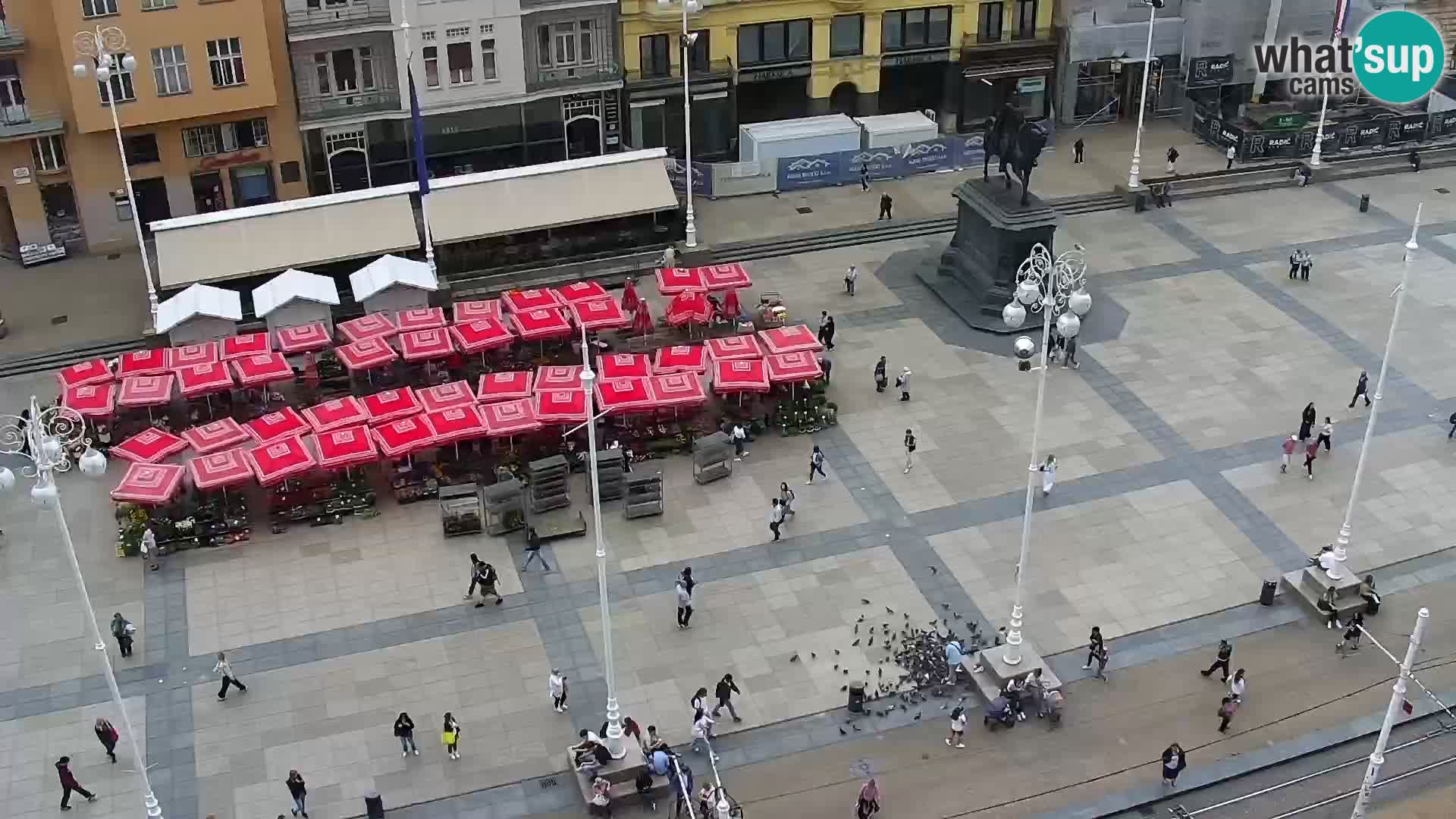 Trg Bana Jelačića web kamera Zagreb – Hotel Dubrovnik