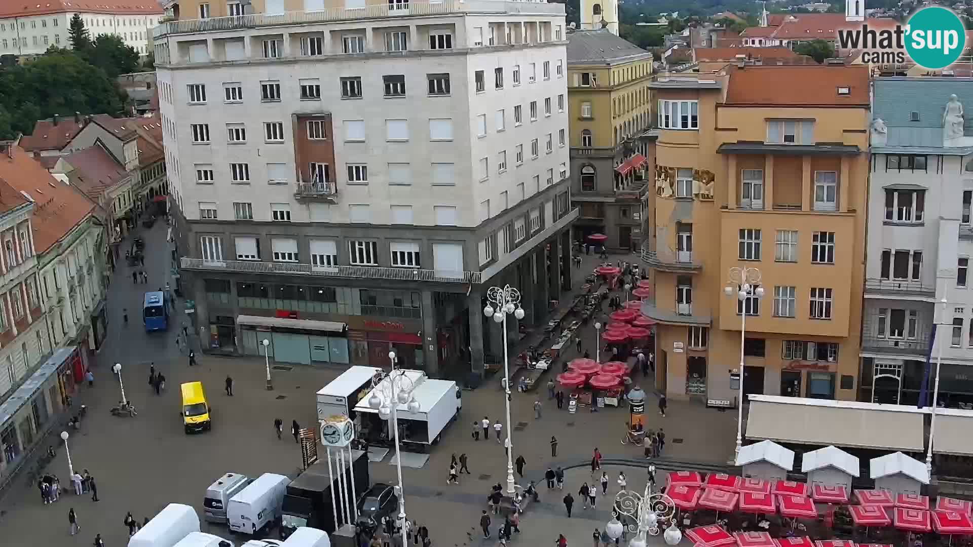 Piazza Ban Jelačić livecam Zagreb – Hotel Dubrovnik