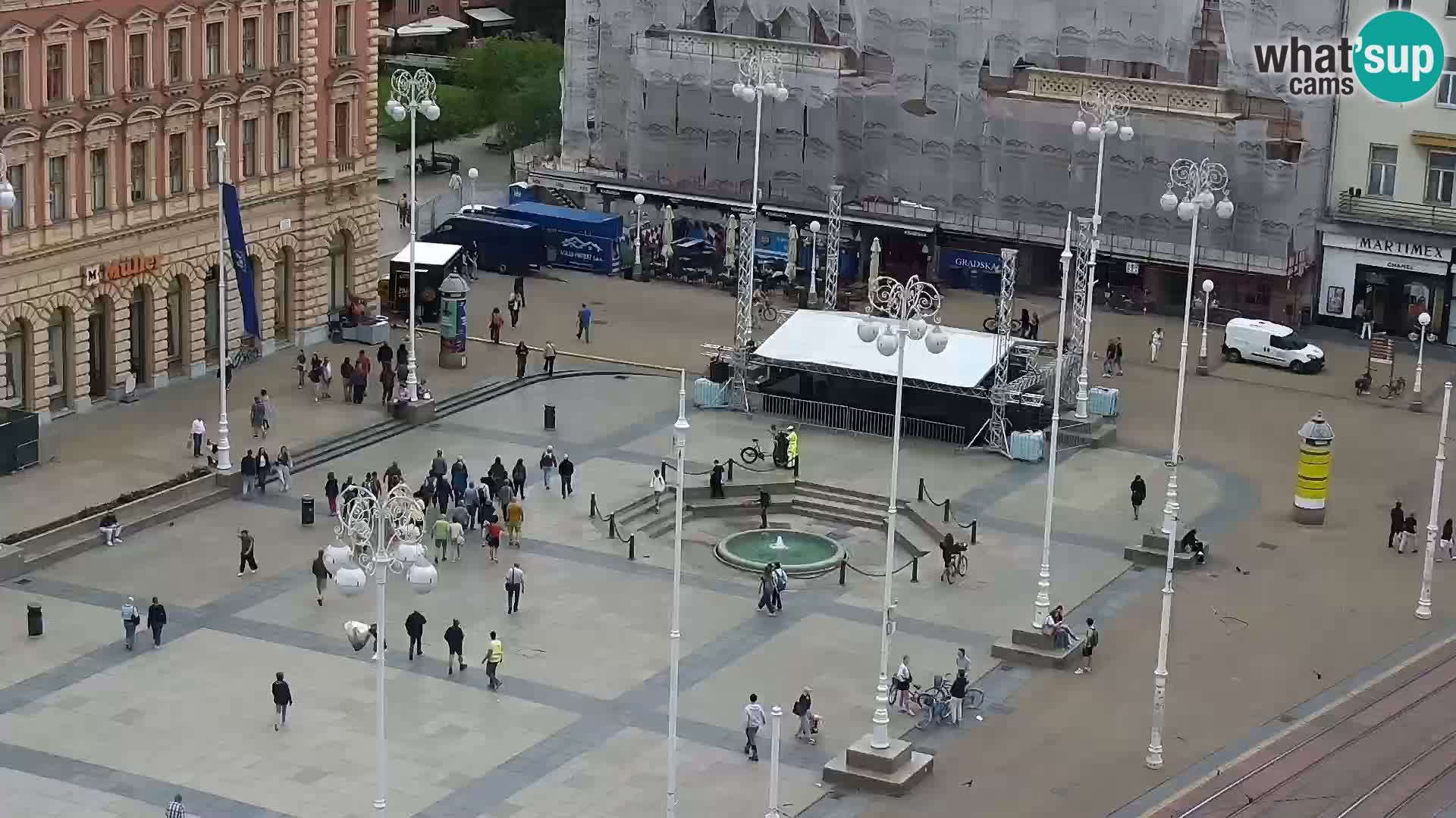 LIVE Webcam Zagreb Hotel Dubrovnik | Ban Jelačić square