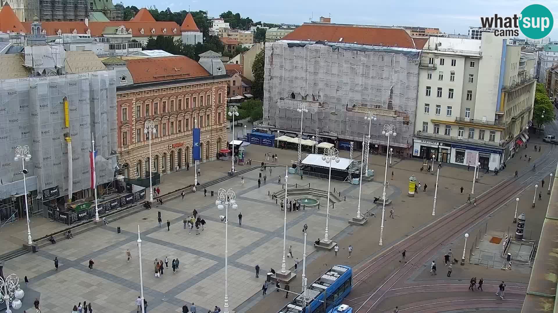 Piazza Ban Jelačić livecam Zagreb – Hotel Dubrovnik