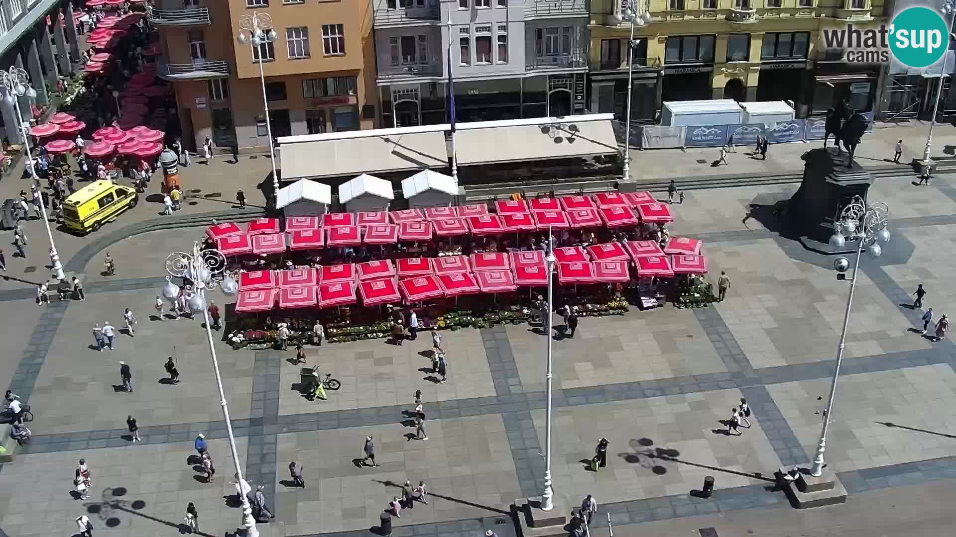 Trg Bana Jelačića web kamera Zagreb – Hotel Dubrovnik