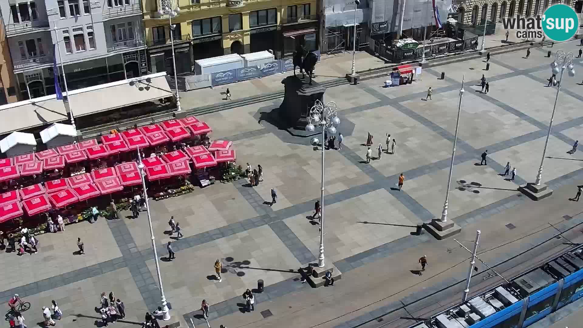 Trg Bana Jelačića web kamera Zagreb – Hotel Dubrovnik