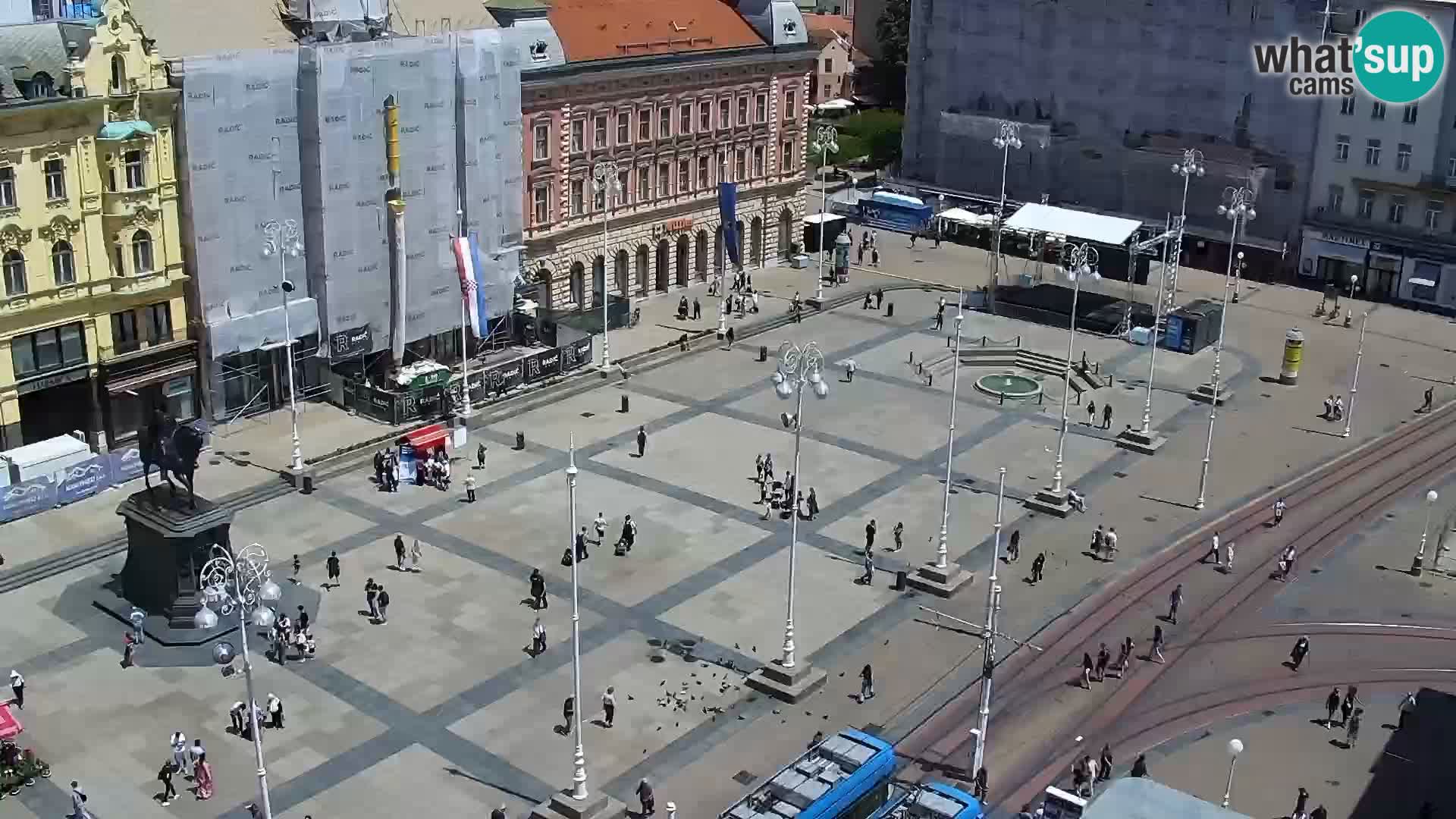 Plaza Ban Jelačić camera en vivo Zagreb – Hotel Dubrovnik