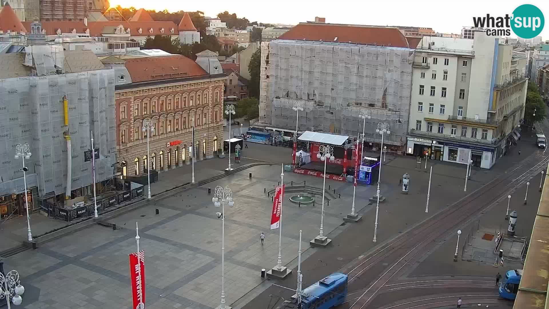 Ban Jelačić Platz  Live webcam Zagreb – Hotel Dubrovnik