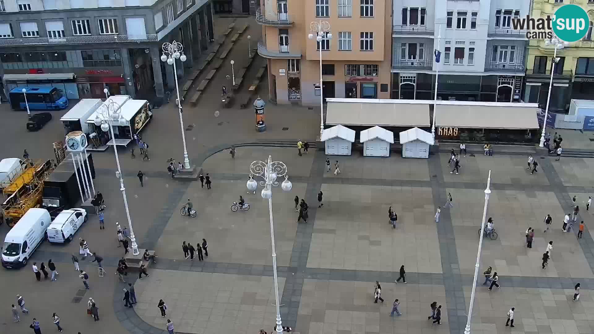 LIVE Webcam Zagreb Hotel Dubrovnik | Ban Jelačić square