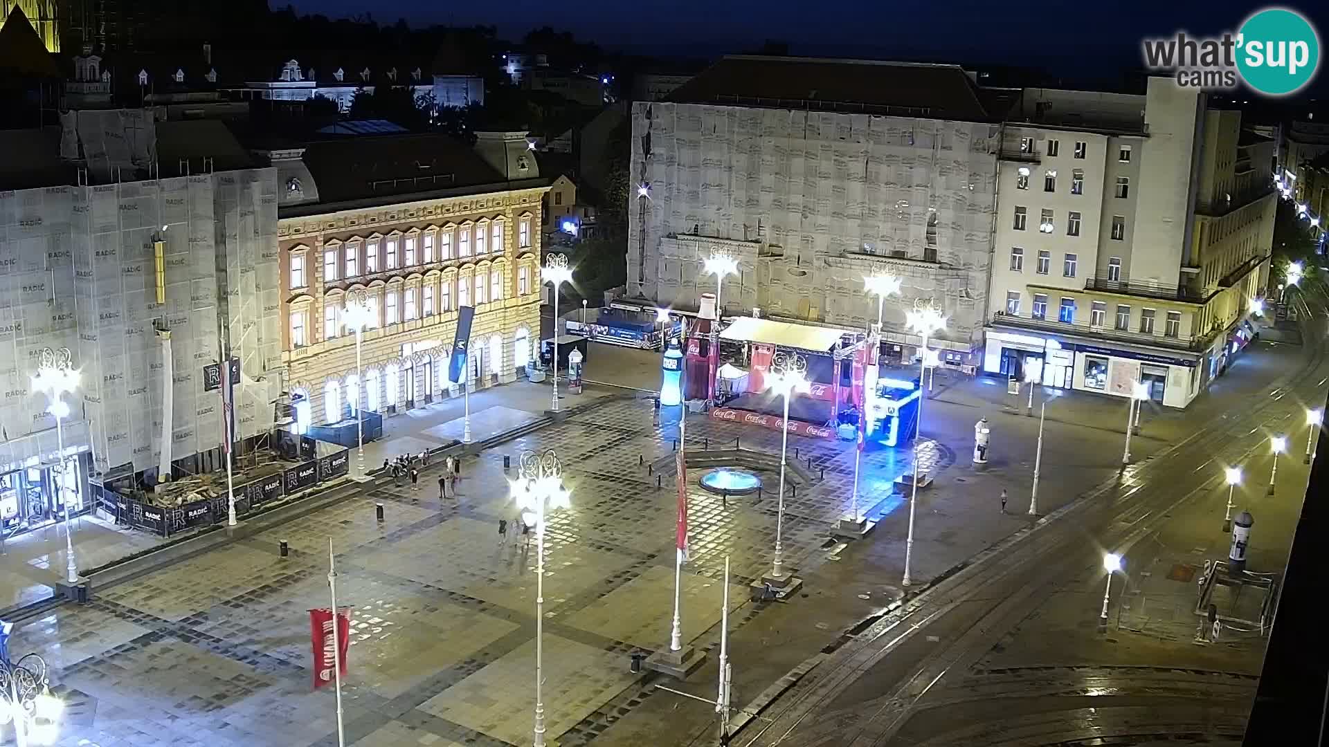 LIVE Webcam Zagreb Hotel Dubrovnik | Ban Jelačić square