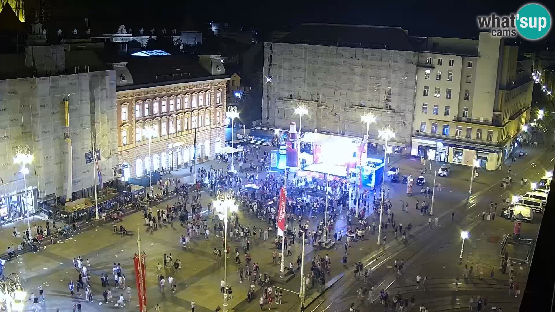 Trg Bana Jelačića web kamera Zagreb – Hotel Dubrovnik