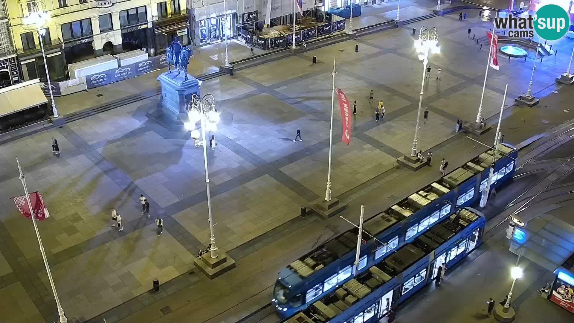 Trg Bana Jelačića v živo Zagreb – Hotel Dubrovnik