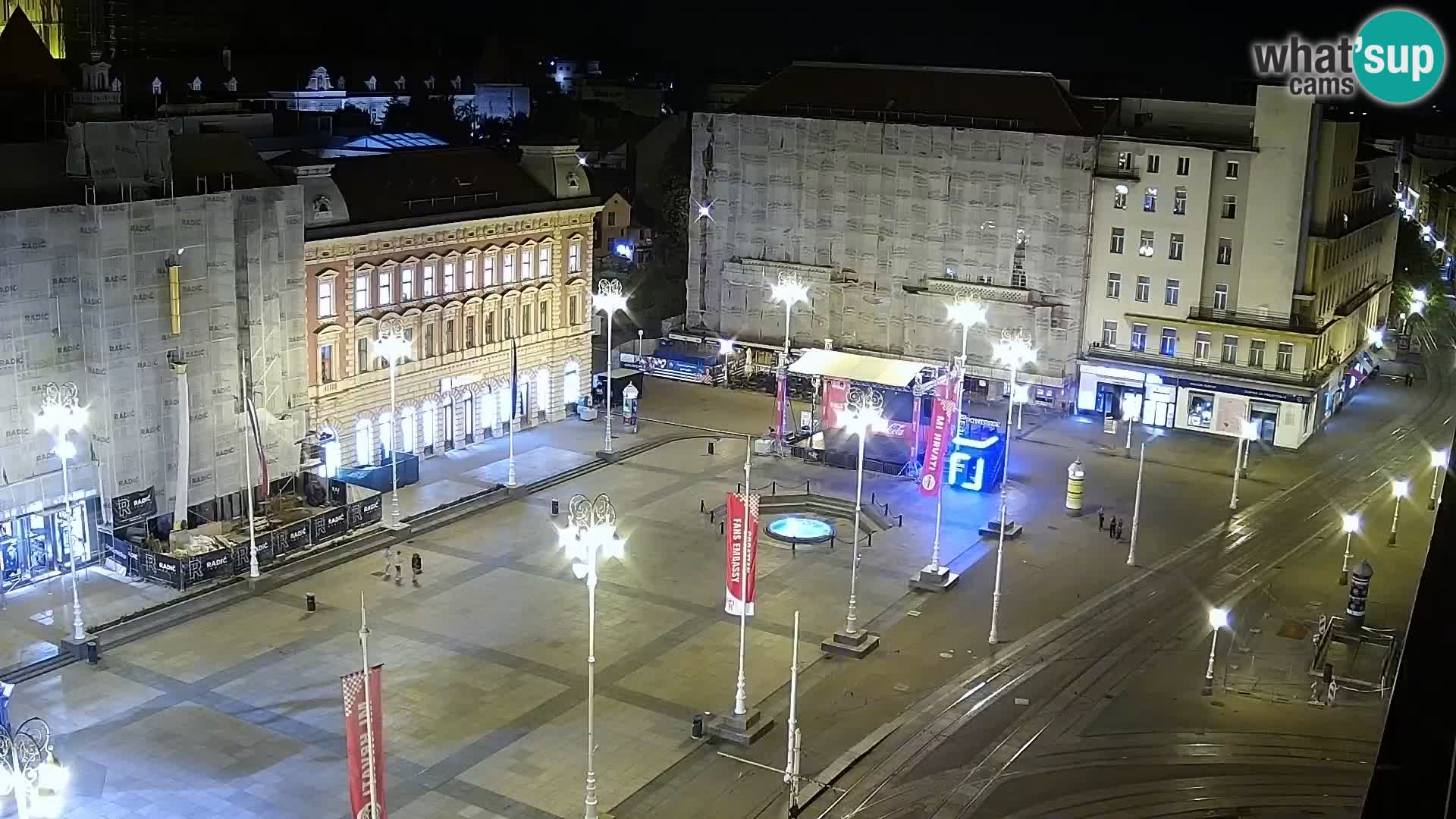 Plaza Ban Jelačić camera en vivo Zagreb – Hotel Dubrovnik