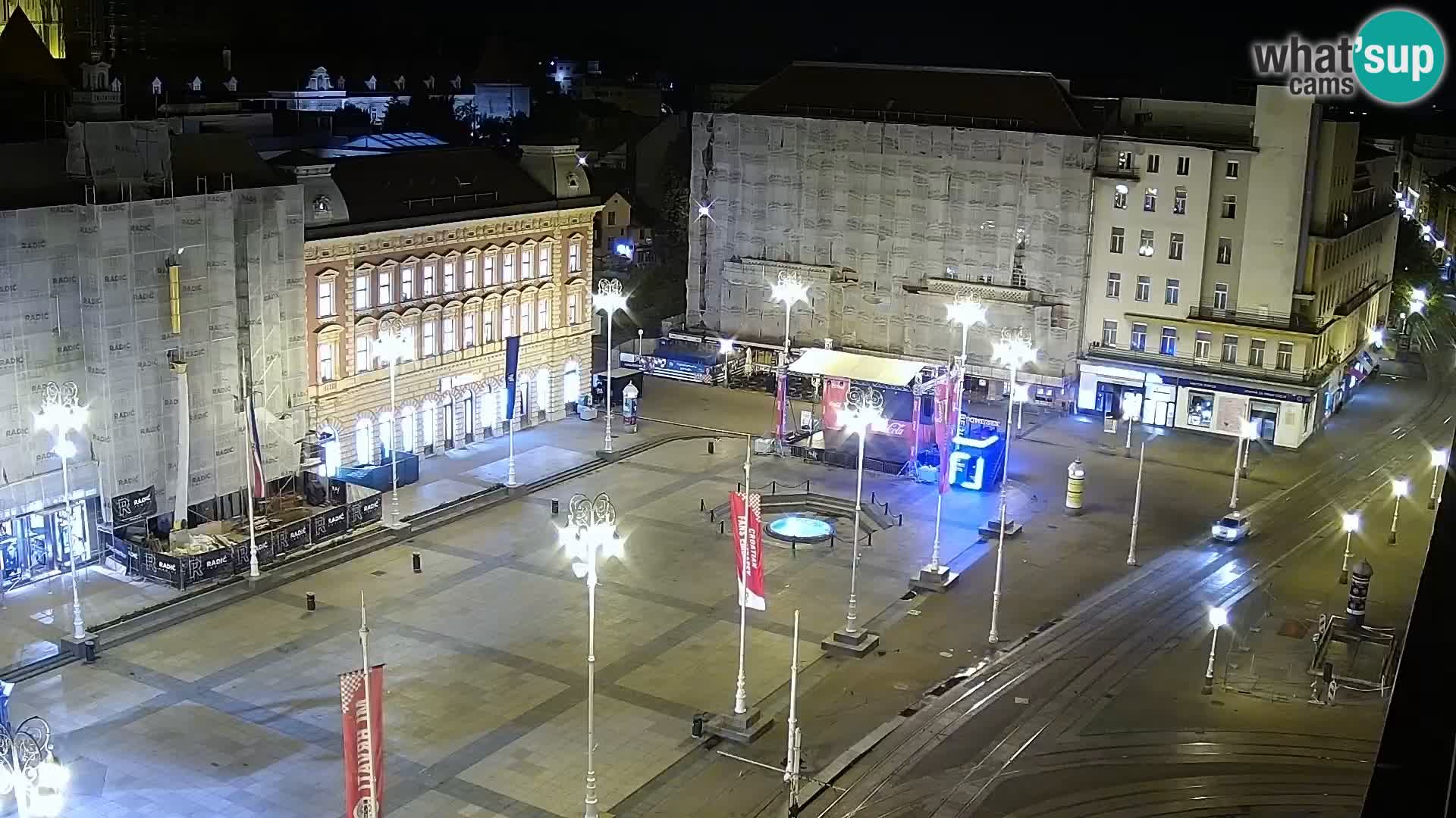Plaza Ban Jelačić camera en vivo Zagreb – Hotel Dubrovnik