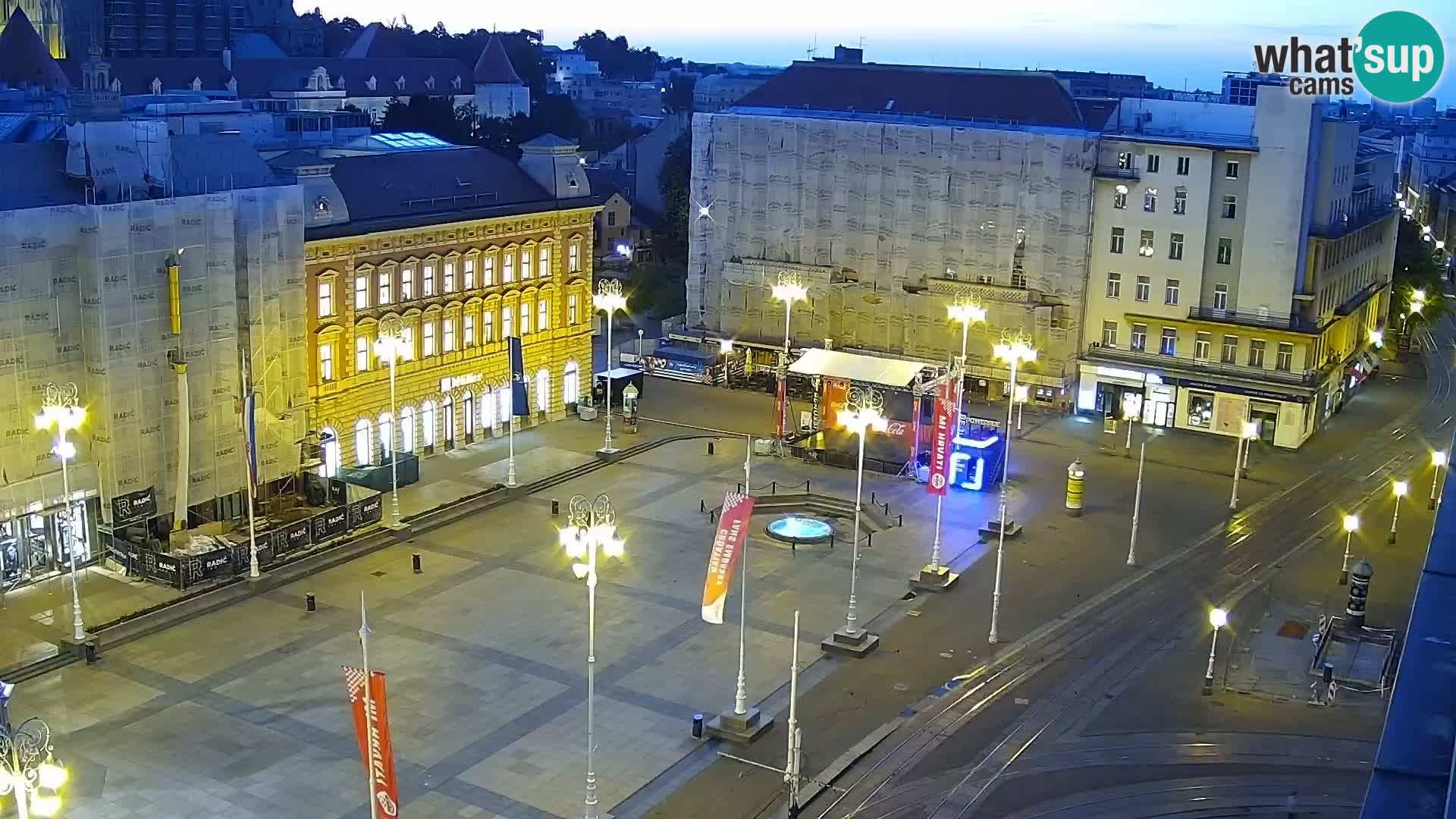 Plaza Ban Jelačić camera en vivo Zagreb – Hotel Dubrovnik