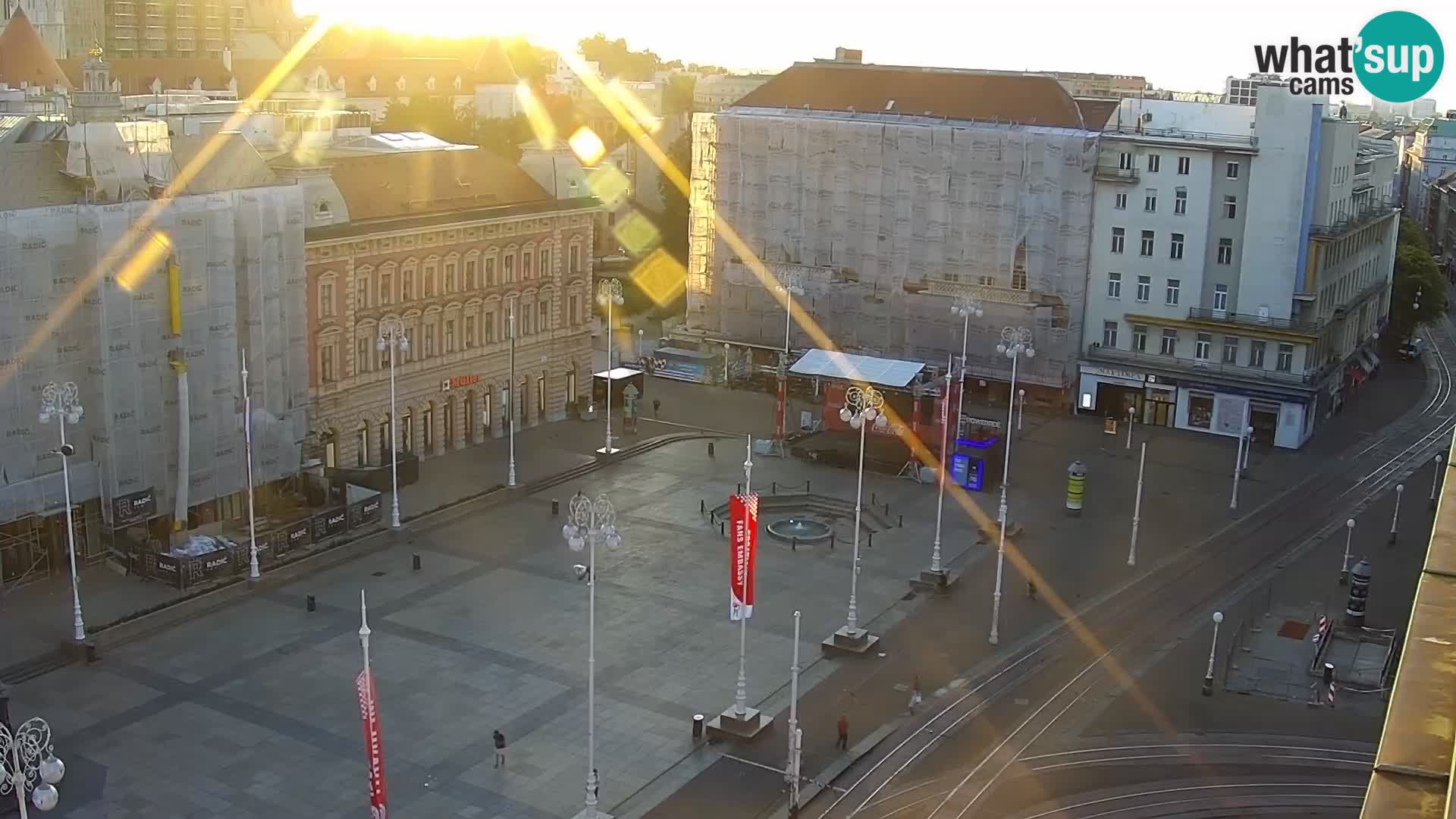 Plaza Ban Jelačić camera en vivo Zagreb – Hotel Dubrovnik