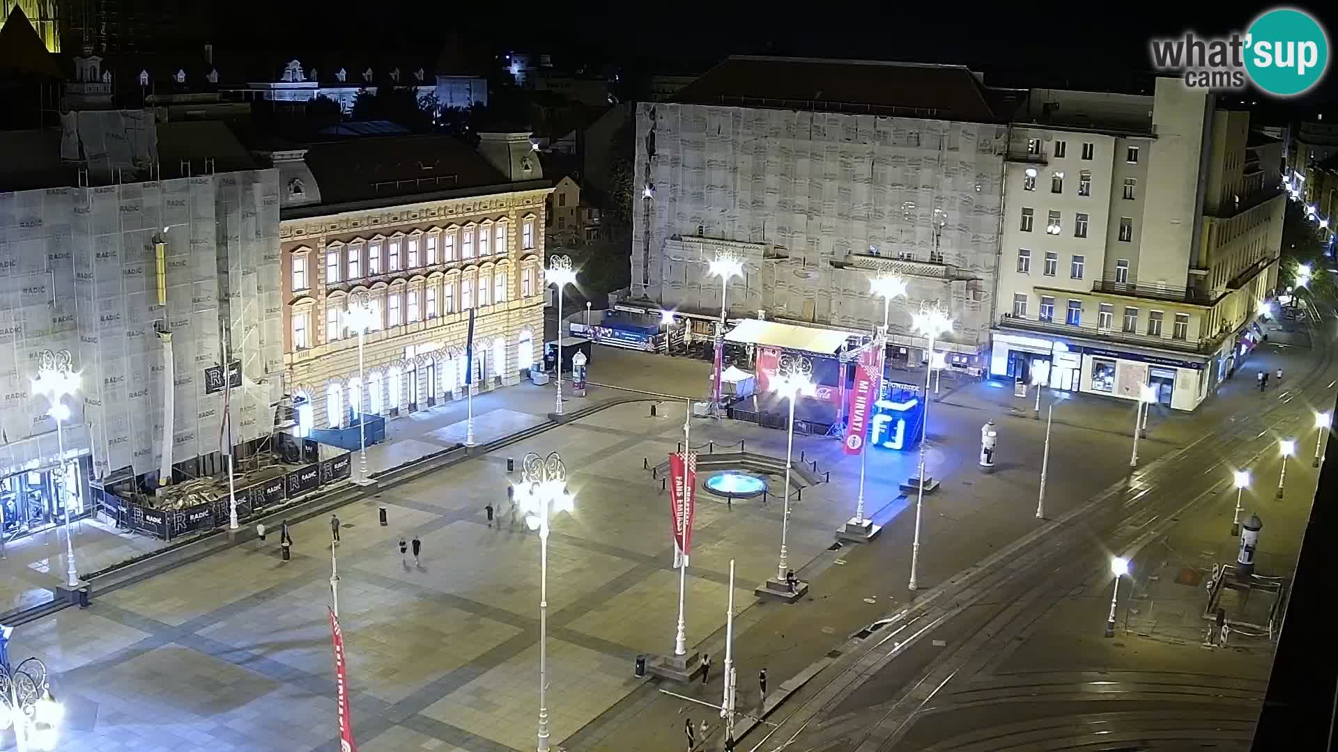 Plaza Ban Jelačić camera en vivo Zagreb – Hotel Dubrovnik