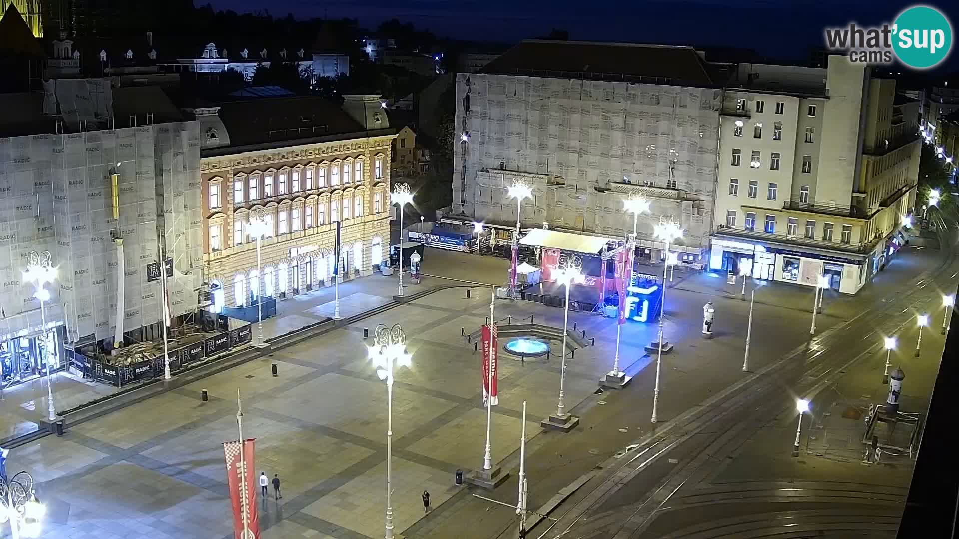 Plaza Ban Jelačić camera en vivo Zagreb – Hotel Dubrovnik