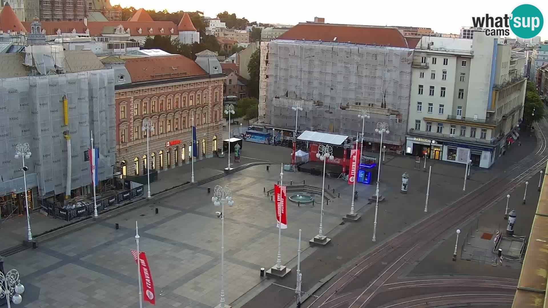 Plaza Ban Jelačić camera en vivo Zagreb – Hotel Dubrovnik