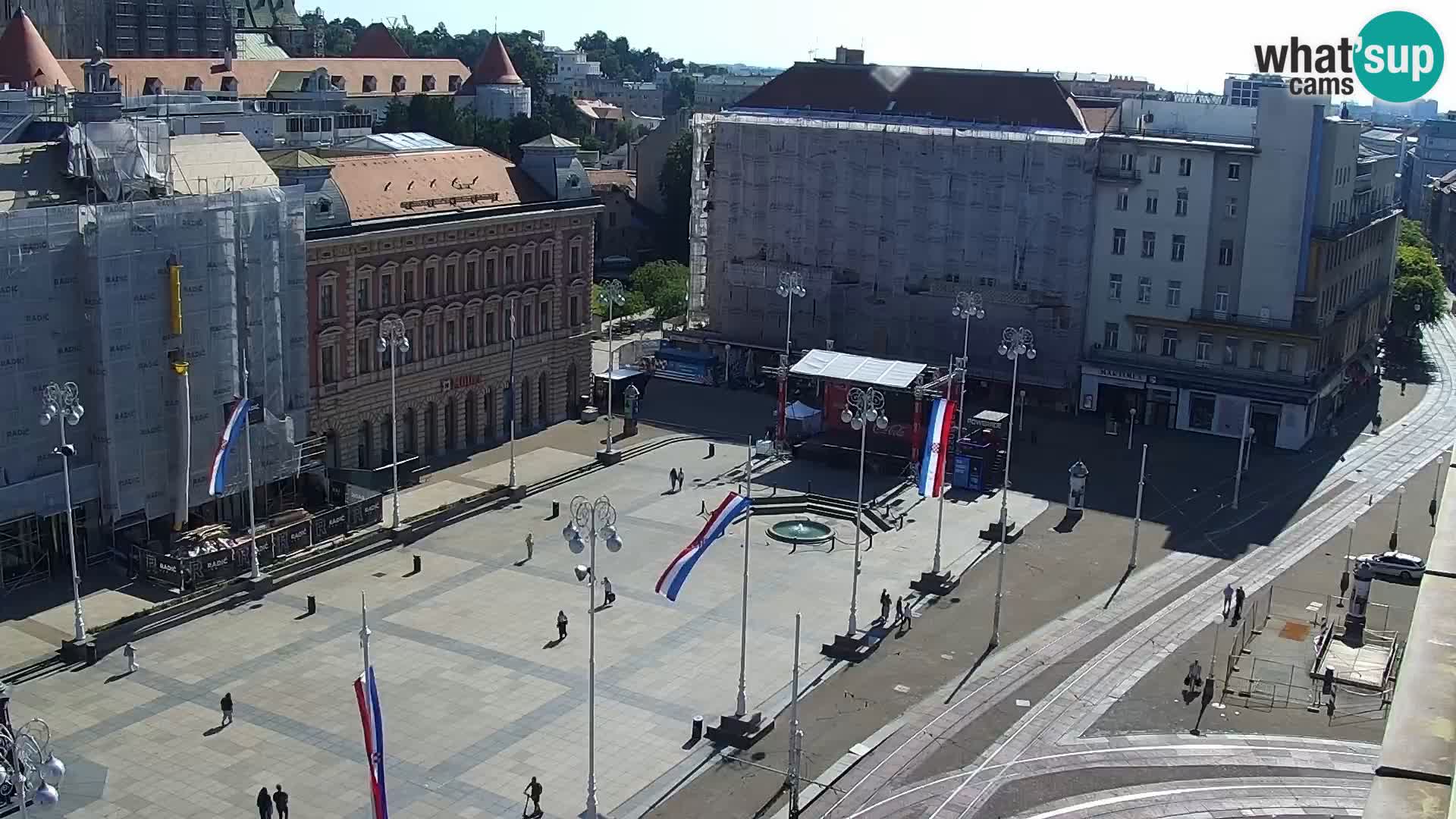 Plaza Ban Jelačić camera en vivo Zagreb – Hotel Dubrovnik