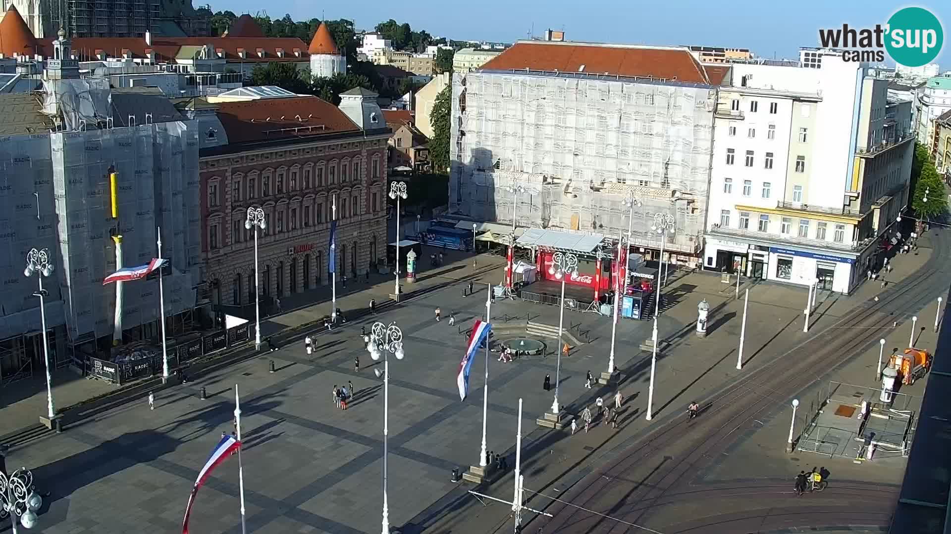 Ban Jelačić Platz  Live webcam Zagreb – Hotel Dubrovnik