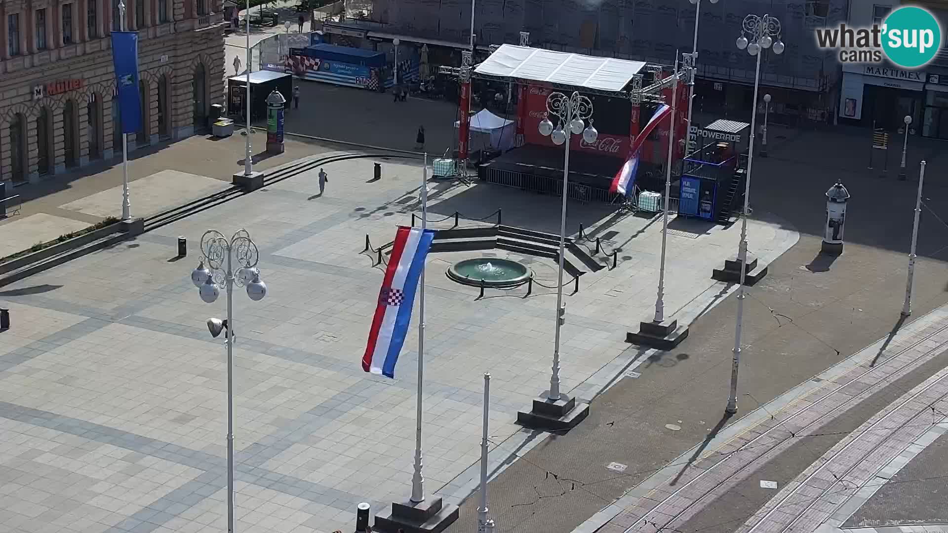 Plaza Ban Jelačić camera en vivo Zagreb – Hotel Dubrovnik