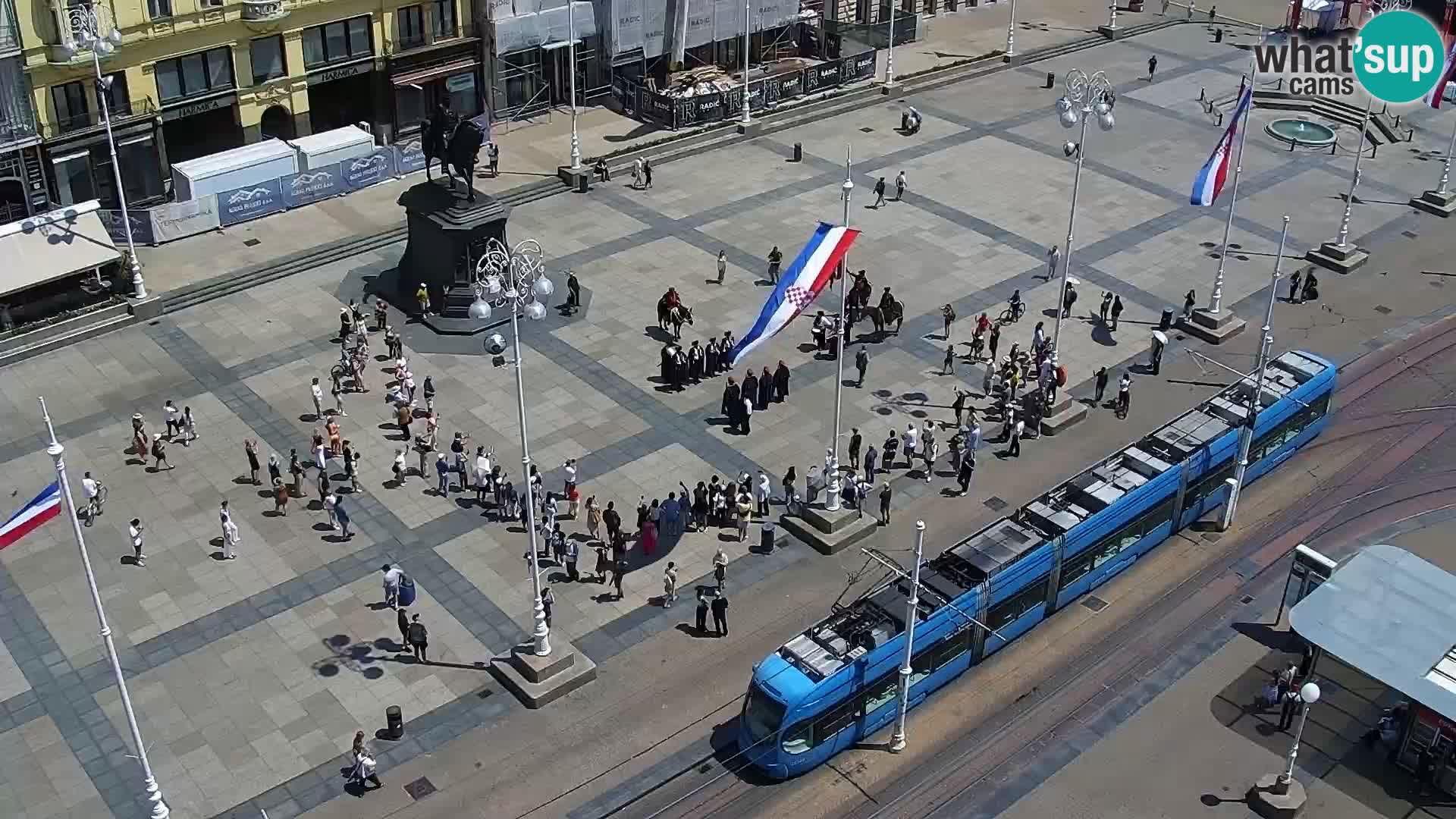 Plaza Ban Jelačić camera en vivo Zagreb – Hotel Dubrovnik