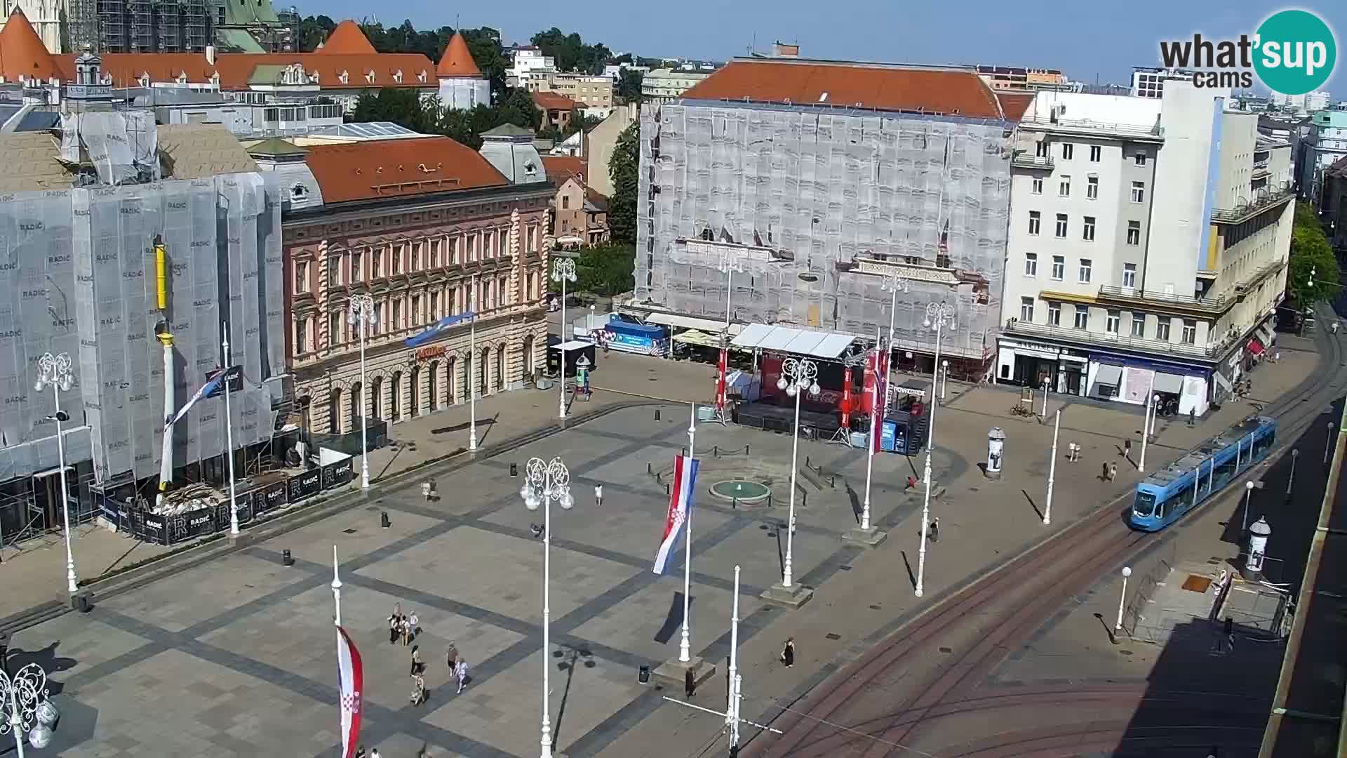 LIVE Webcam Zagreb Hotel Dubrovnik | Ban Jelačić square