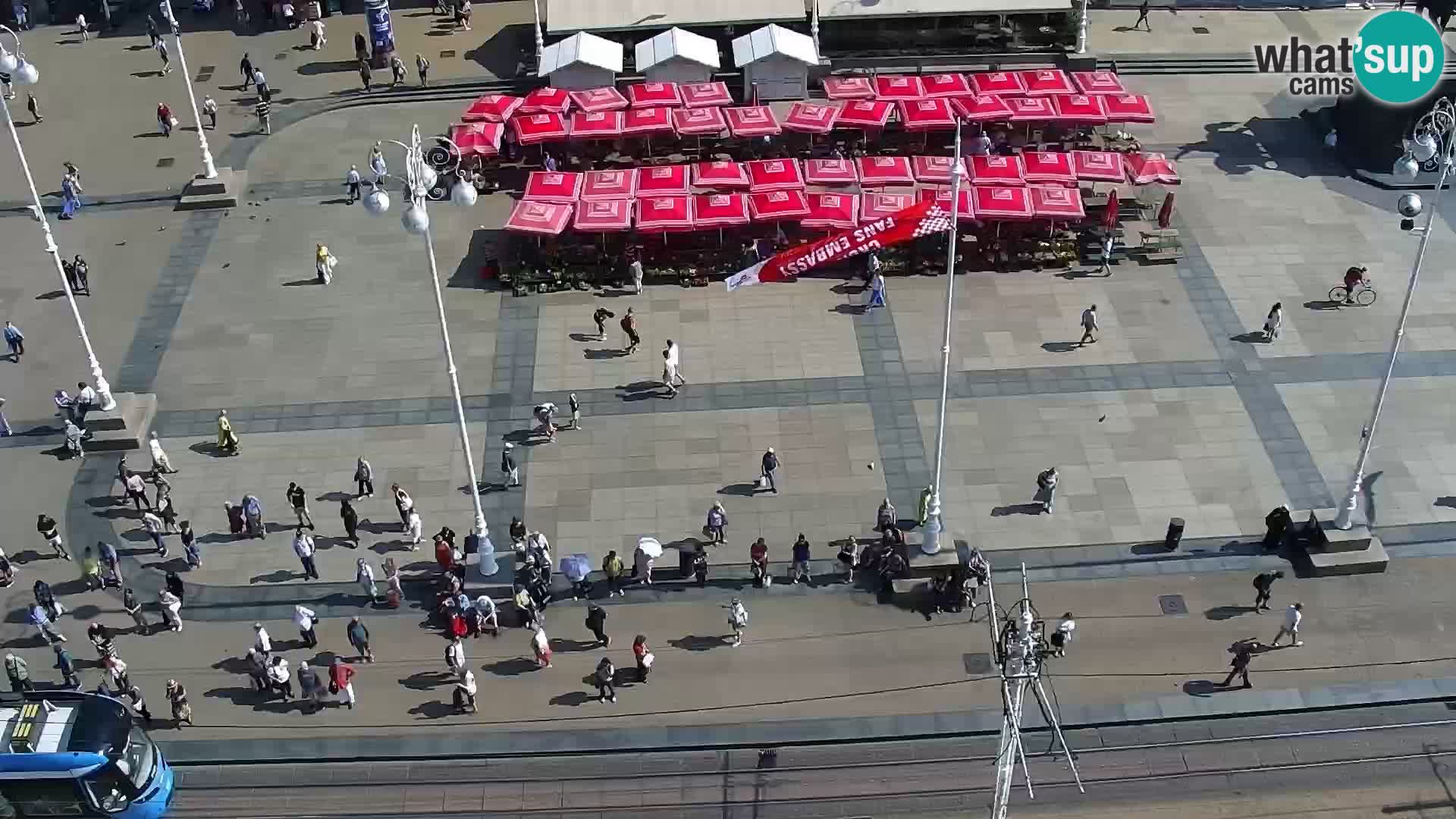 LIVE Webcam Zagreb Hotel Dubrovnik | Ban Jelačić square