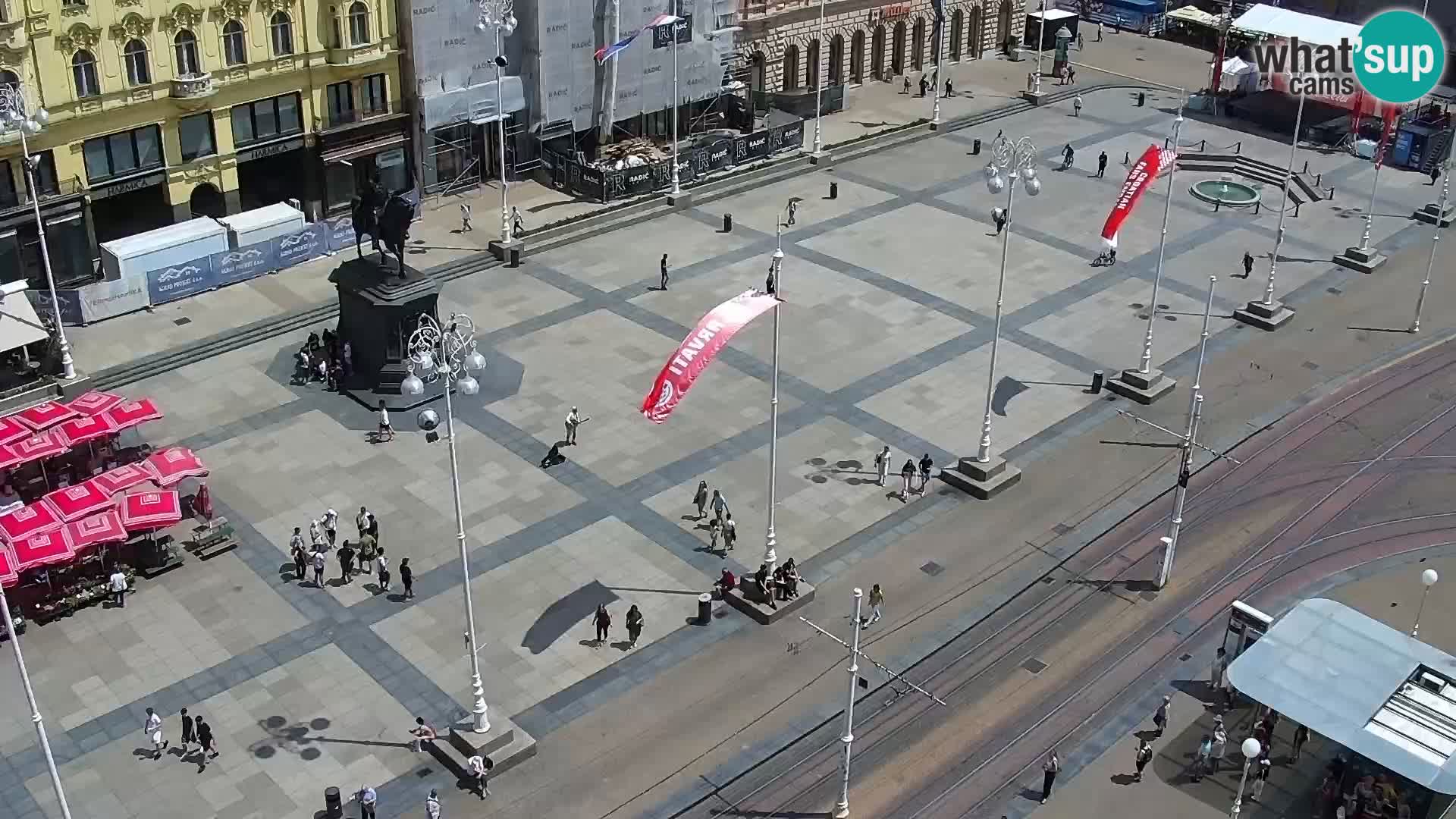 Piazza Ban Jelačić livecam Zagreb – Hotel Dubrovnik