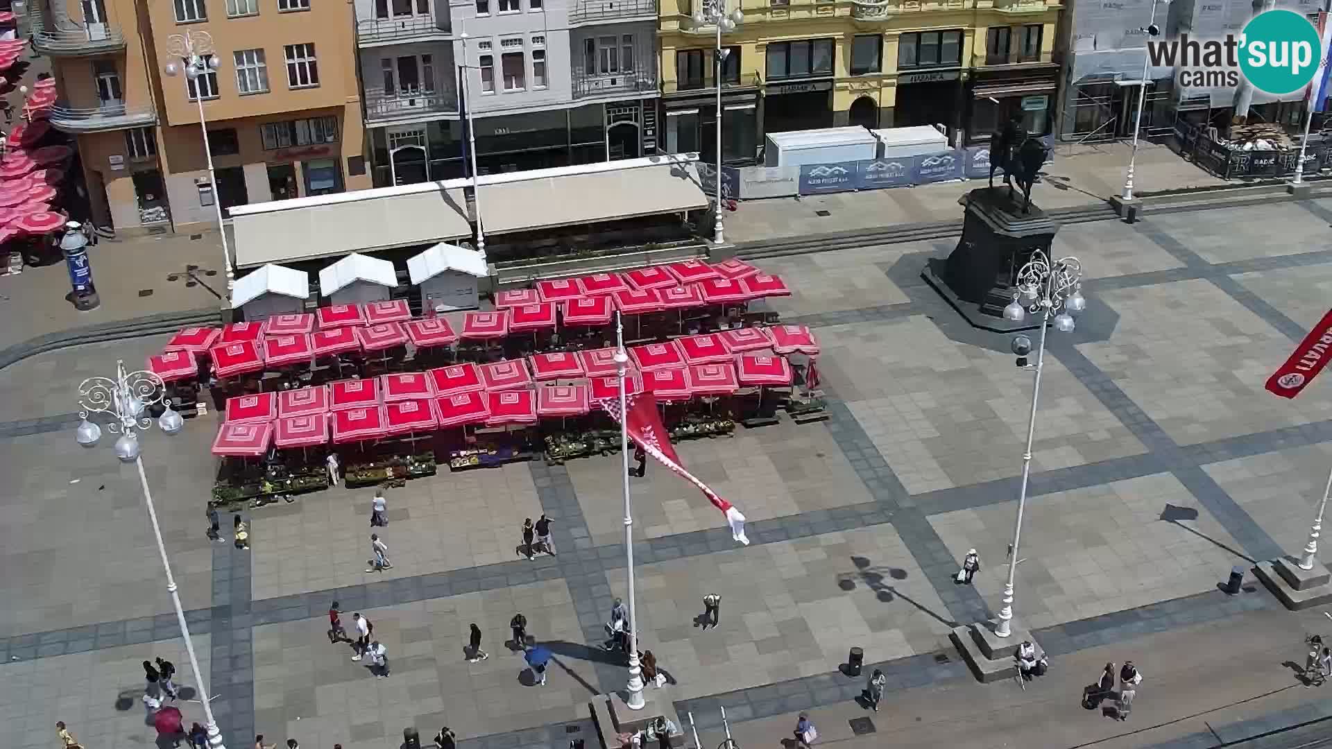Plaza Ban Jelačić camera en vivo Zagreb – Hotel Dubrovnik