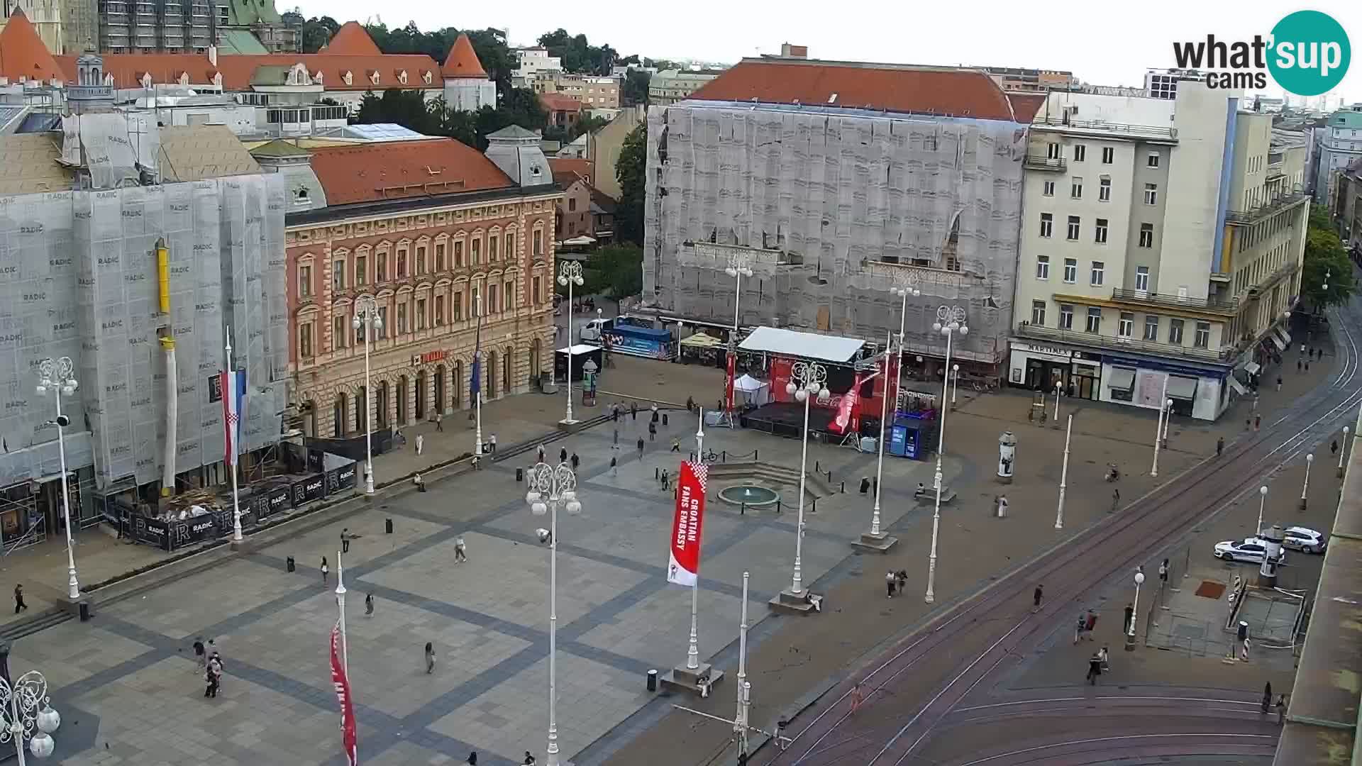 Ban Jelačić Platz  Live webcam Zagreb – Hotel Dubrovnik