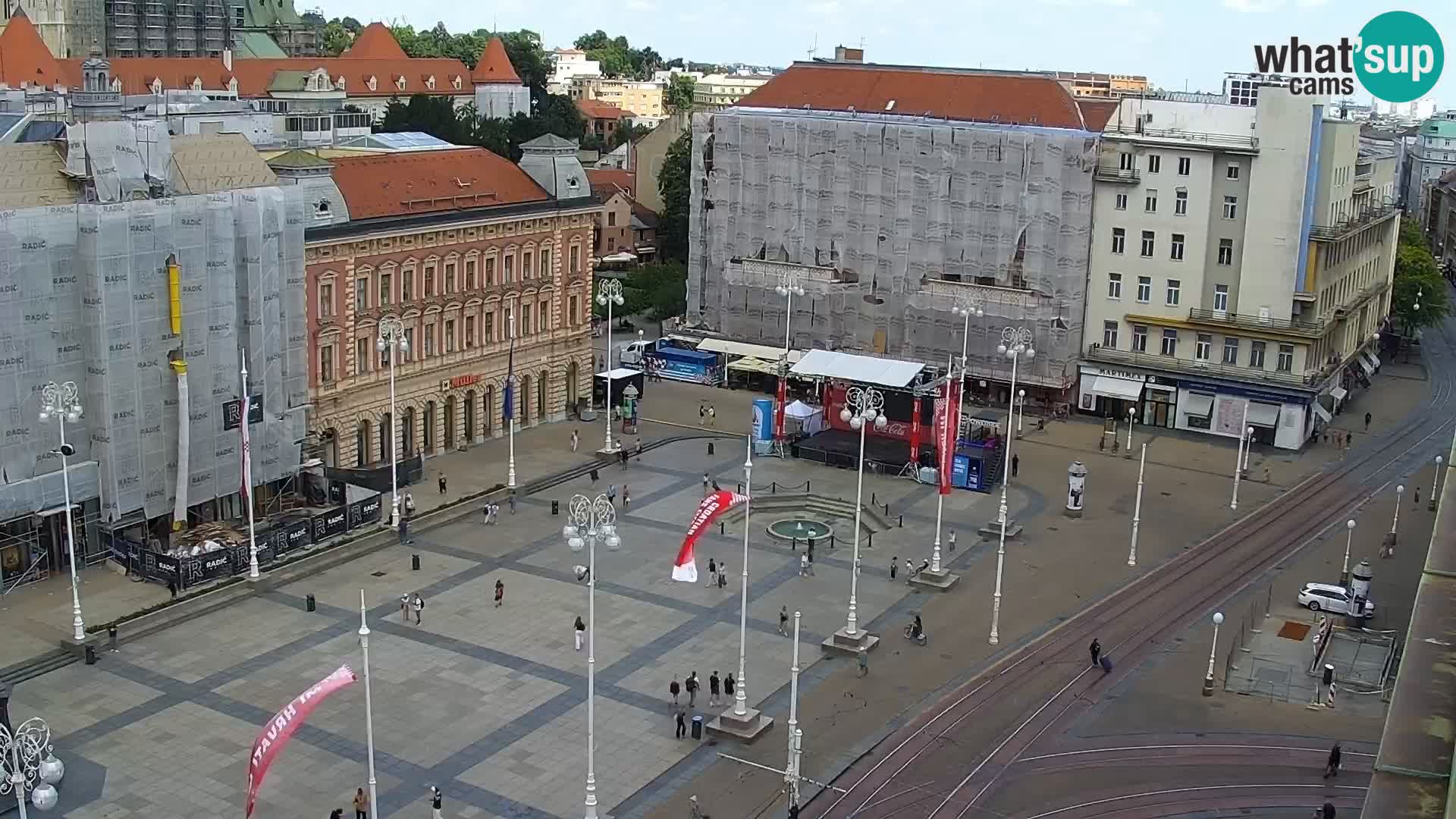 Trg Bana Jelačića web kamera Zagreb – Hotel Dubrovnik