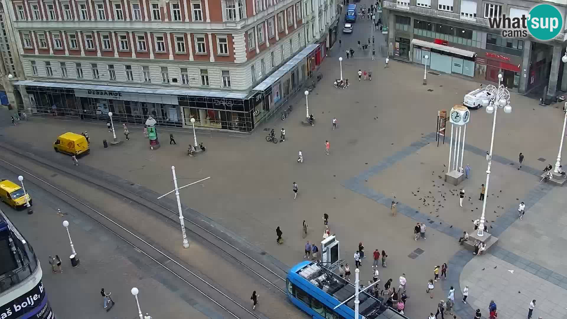 Plaza Ban Jelačić camera en vivo Zagreb – Hotel Dubrovnik